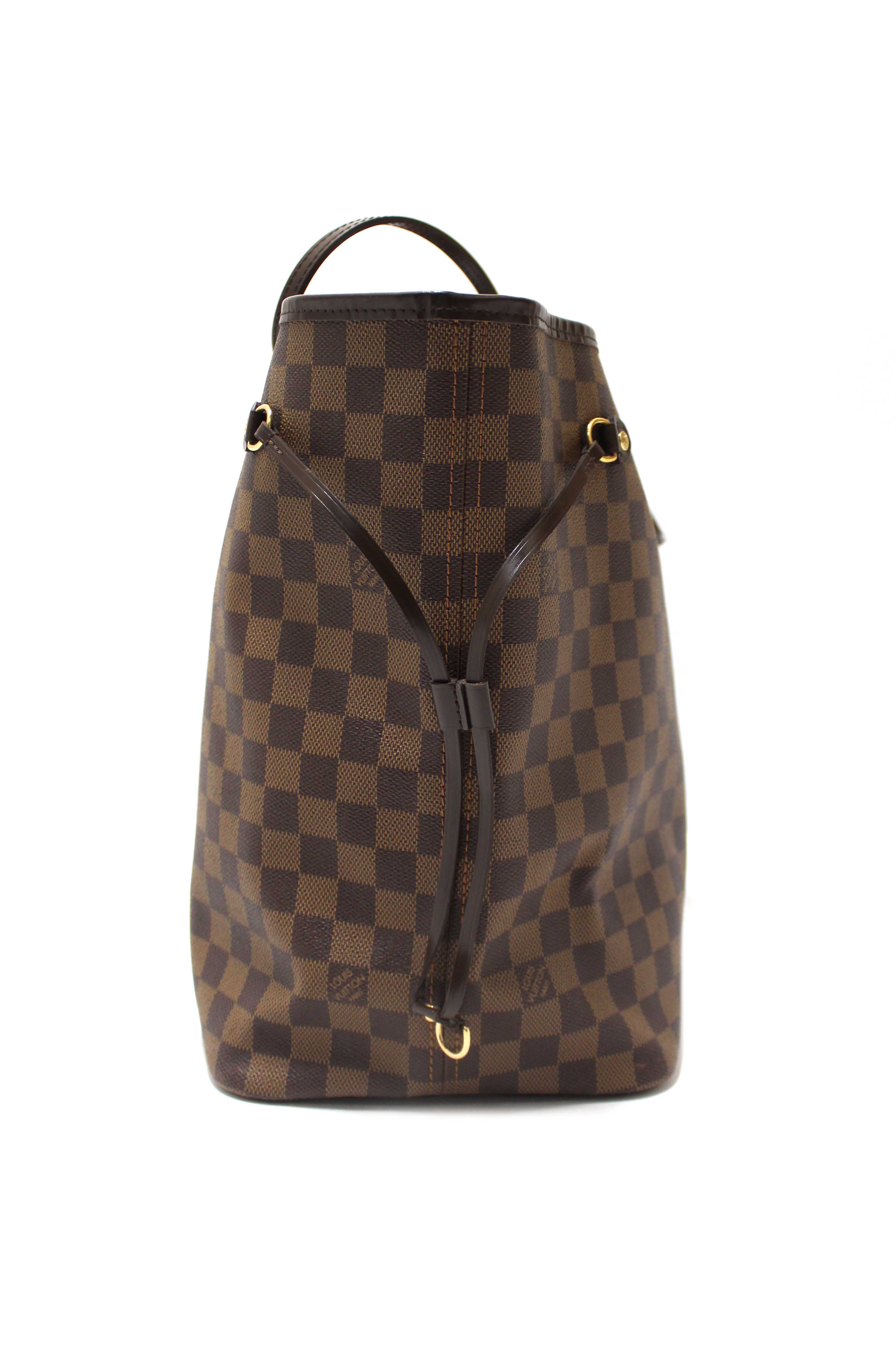Authentic Louis Vuitton Damier Ebene Neverfull GM Tote Shoulder Bag