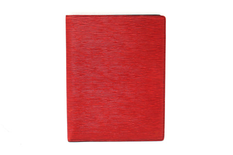 Authentic Louis Vuitton Red Epi Leather Desk Agenda Cover