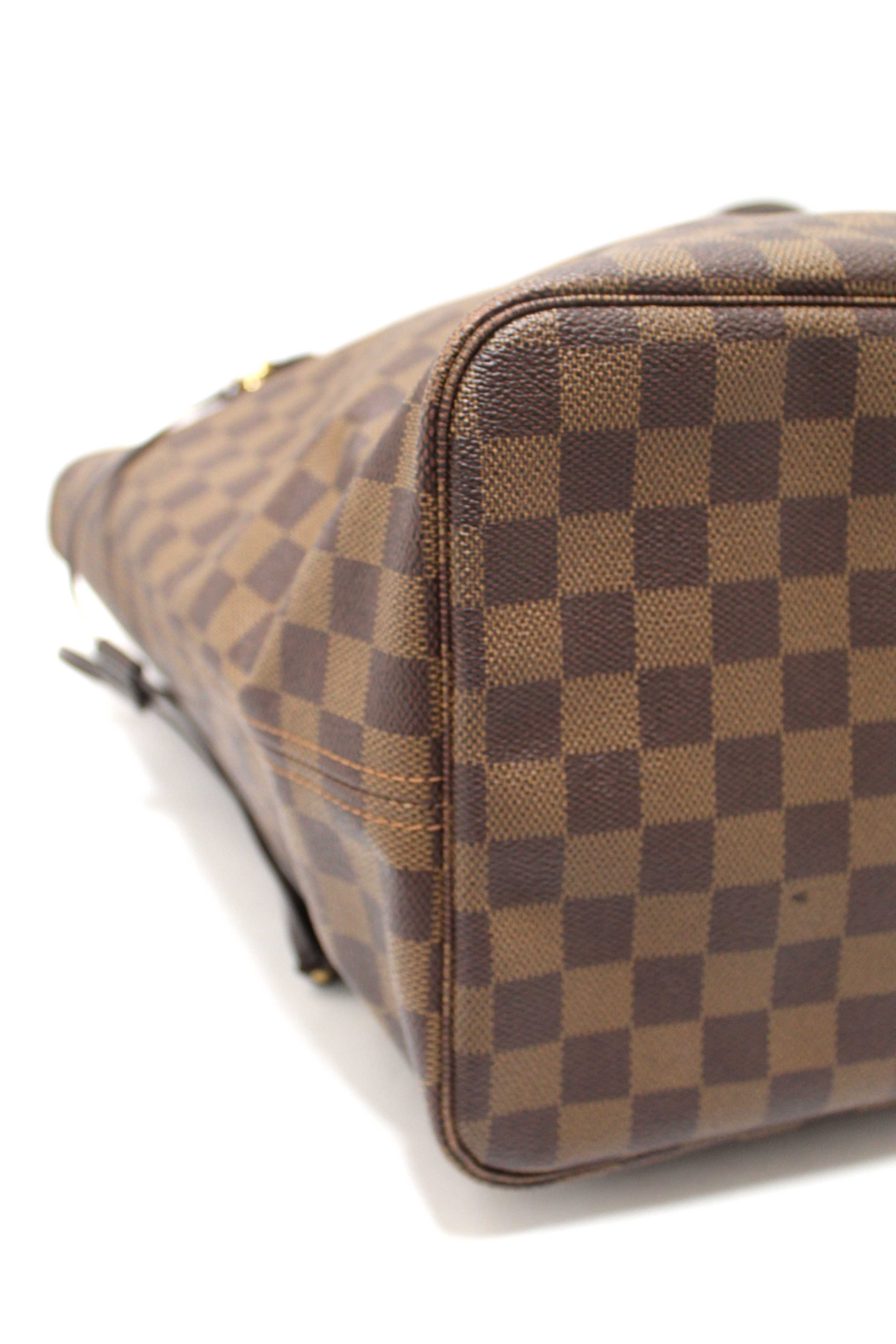 Authentic Louis Vuitton Damier Ebene Neverfull GM Tote Shoulder Bag