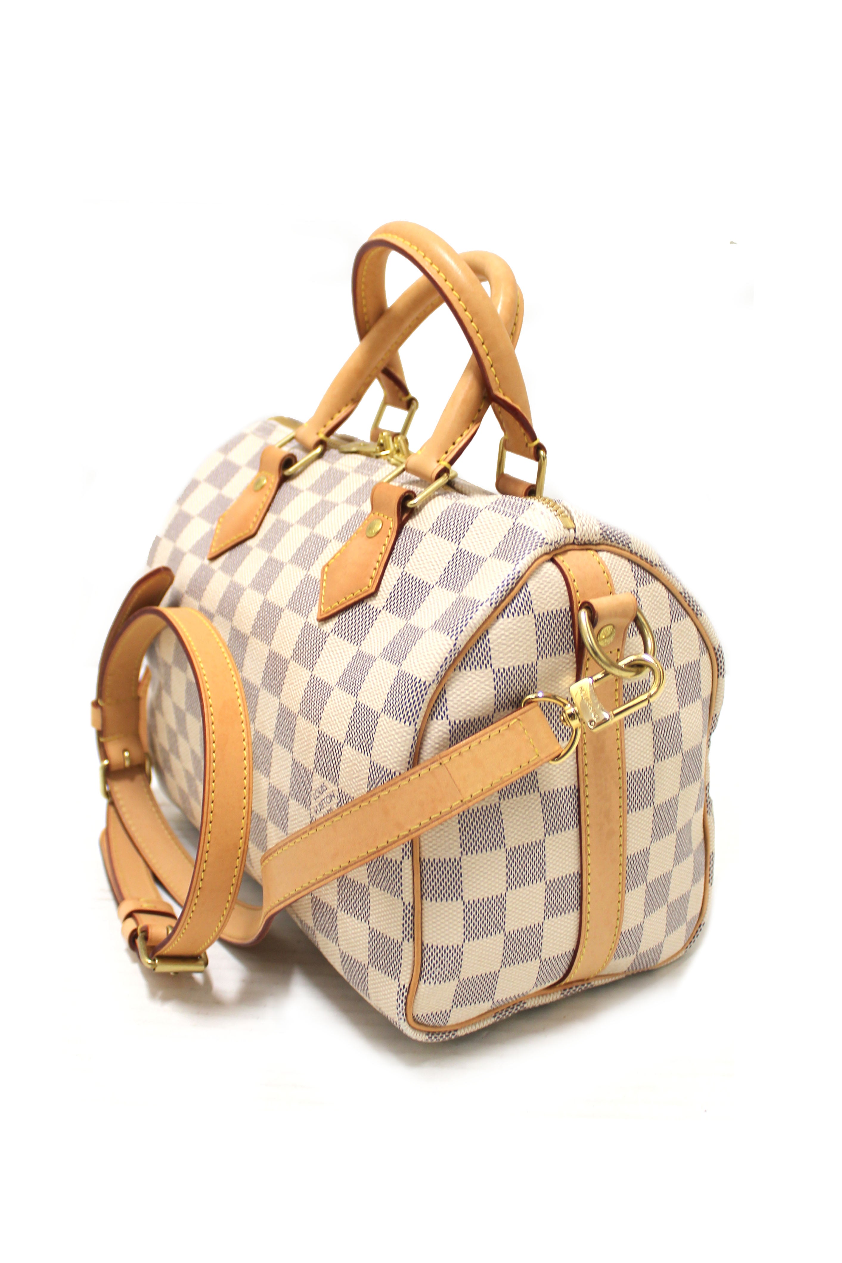 LOUIS VUITTON Speedy Bandouliere 25 Damier Ebene Bag with Strap – Fashion  Reloved