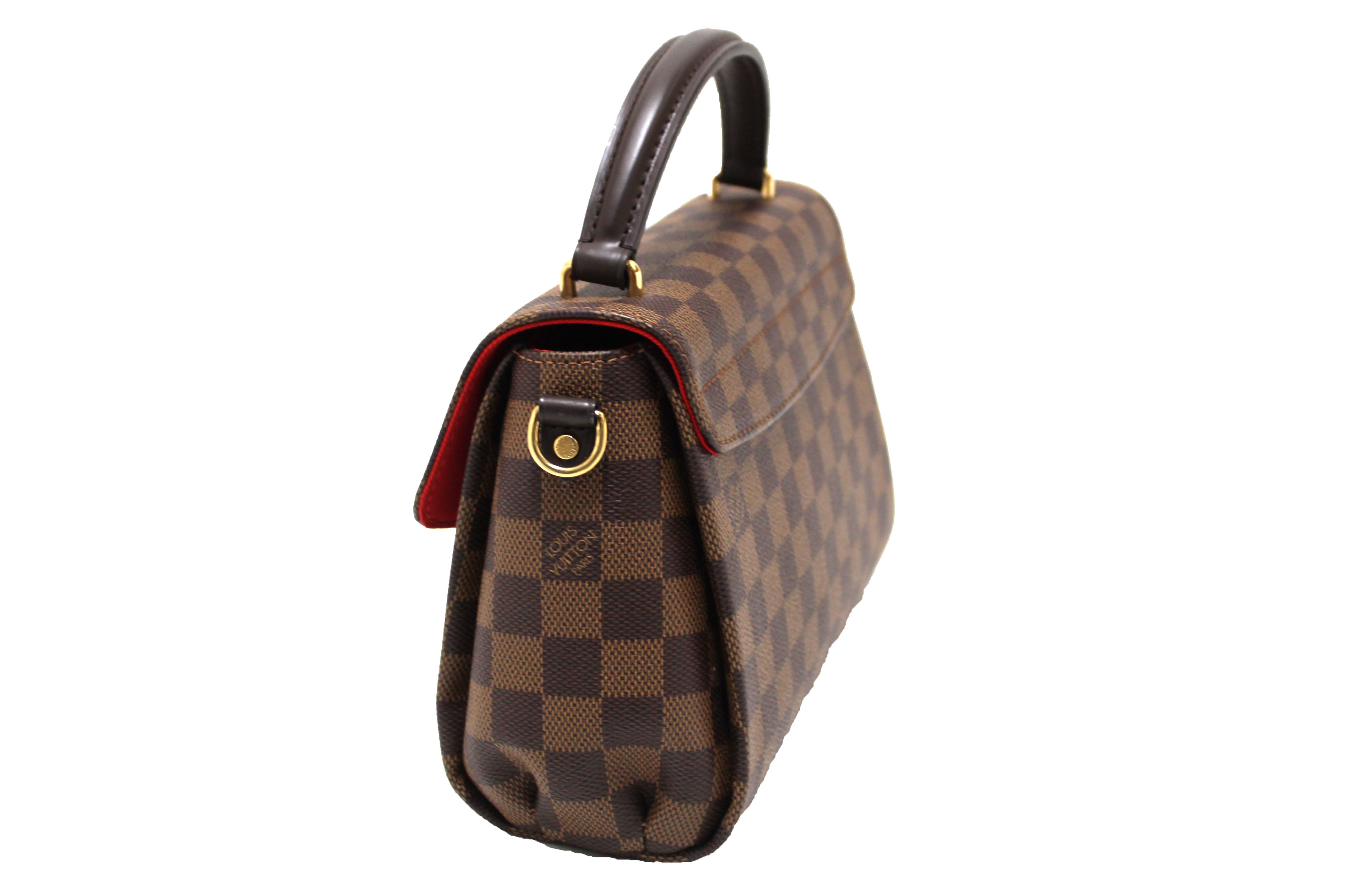 Authentic Louis Vuitton Damier Ebene Croisette Handbag/Messenger