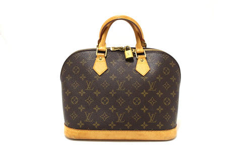 Authentic Louis Vuitton Classic Monogram Alma PM Handbag