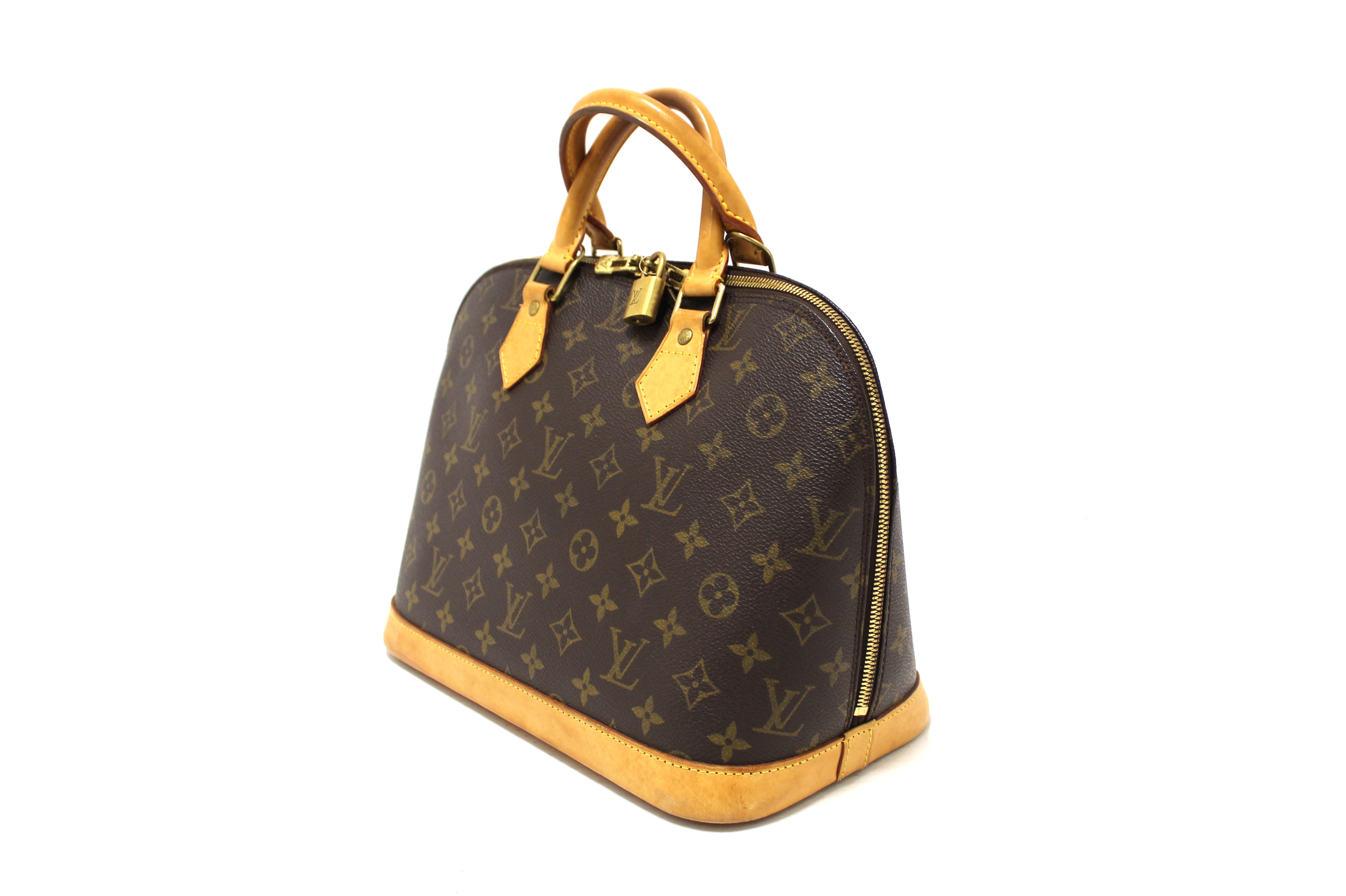 Authentic Louis Vuitton Classic Monogram Alma PM Handbag