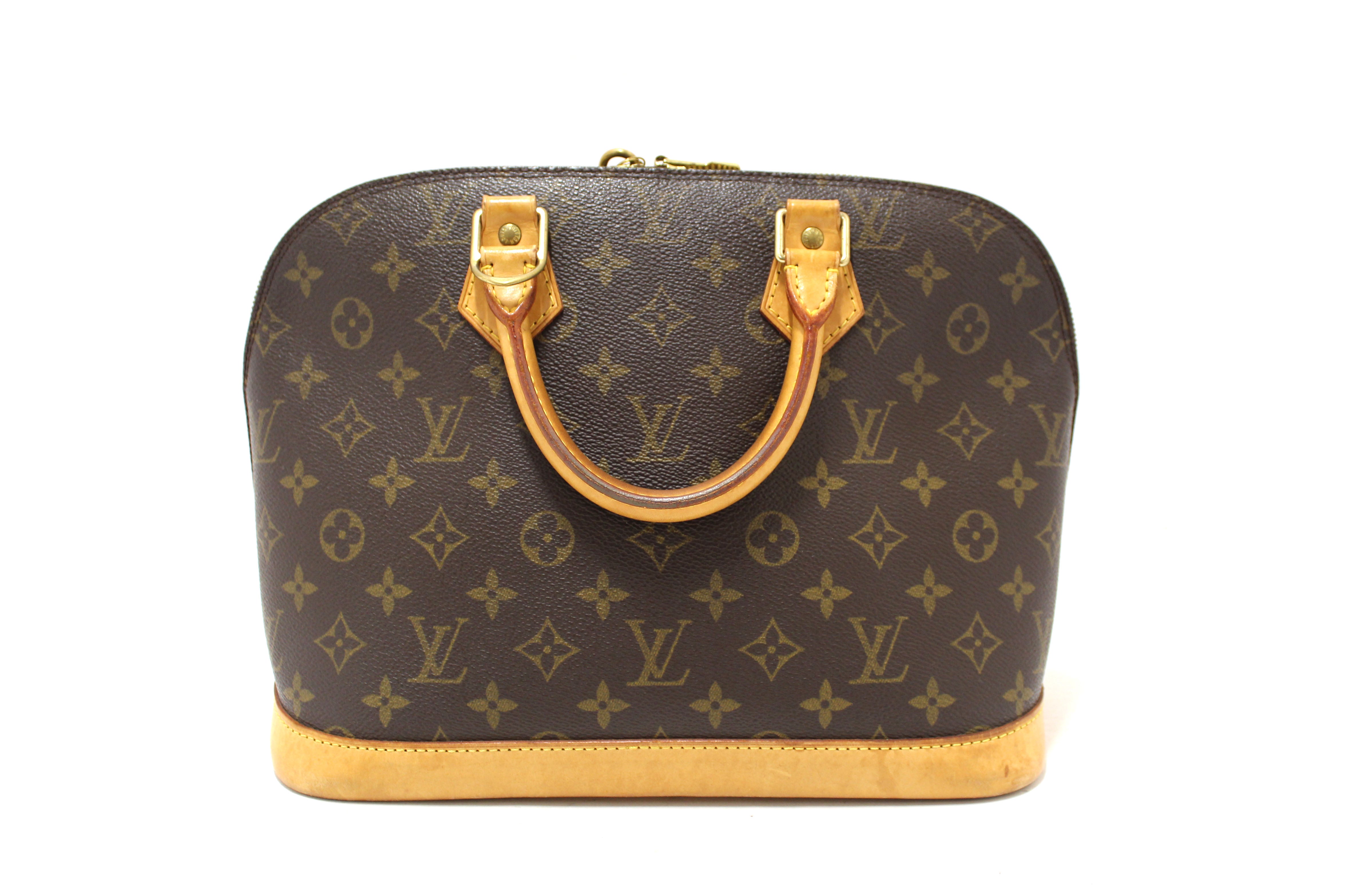 Authentic Louis Vuitton Classic Monogram Alma PM Handbag