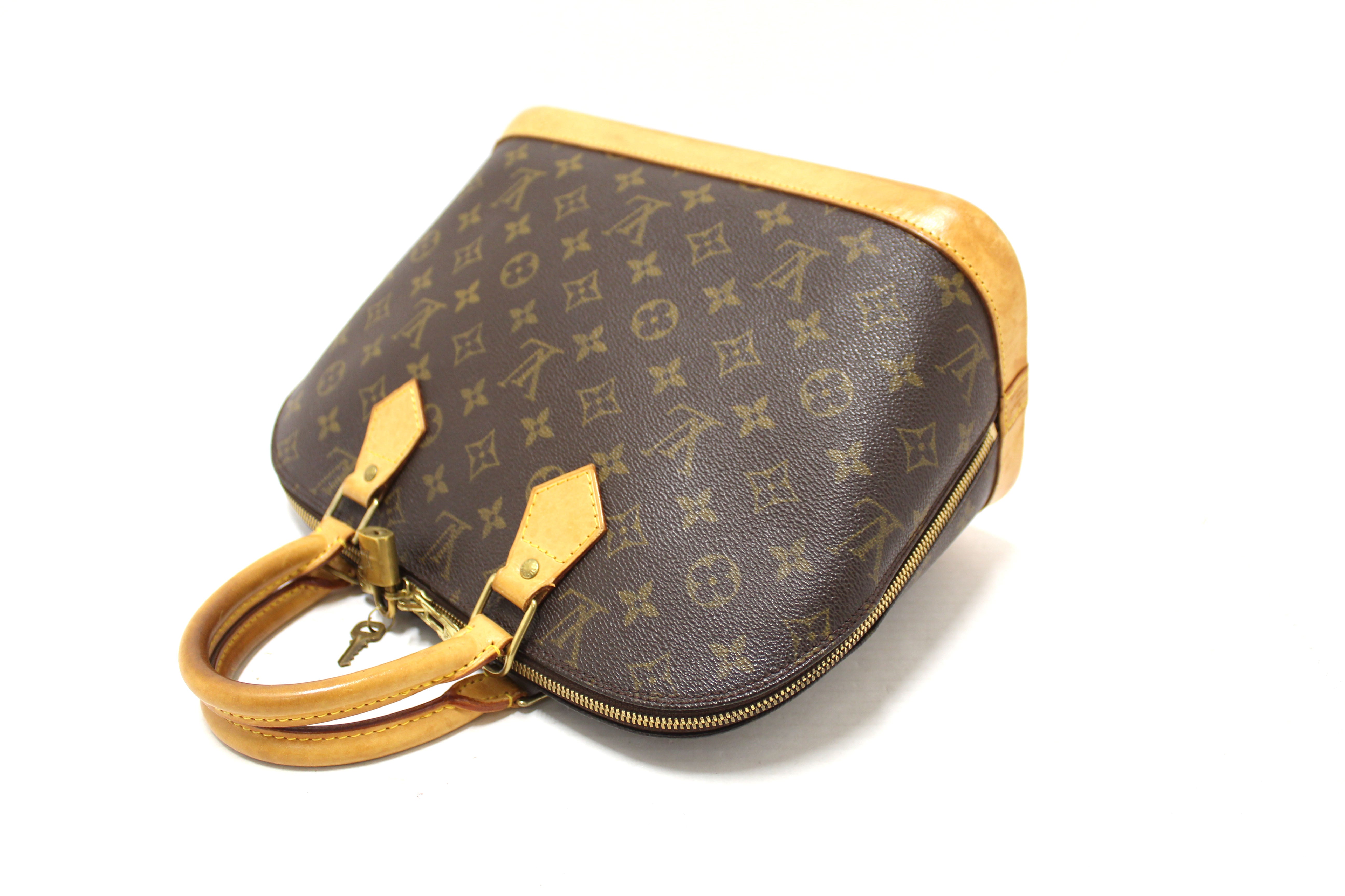 Authentic Louis Vuitton Classic Monogram Alma PM Handbag