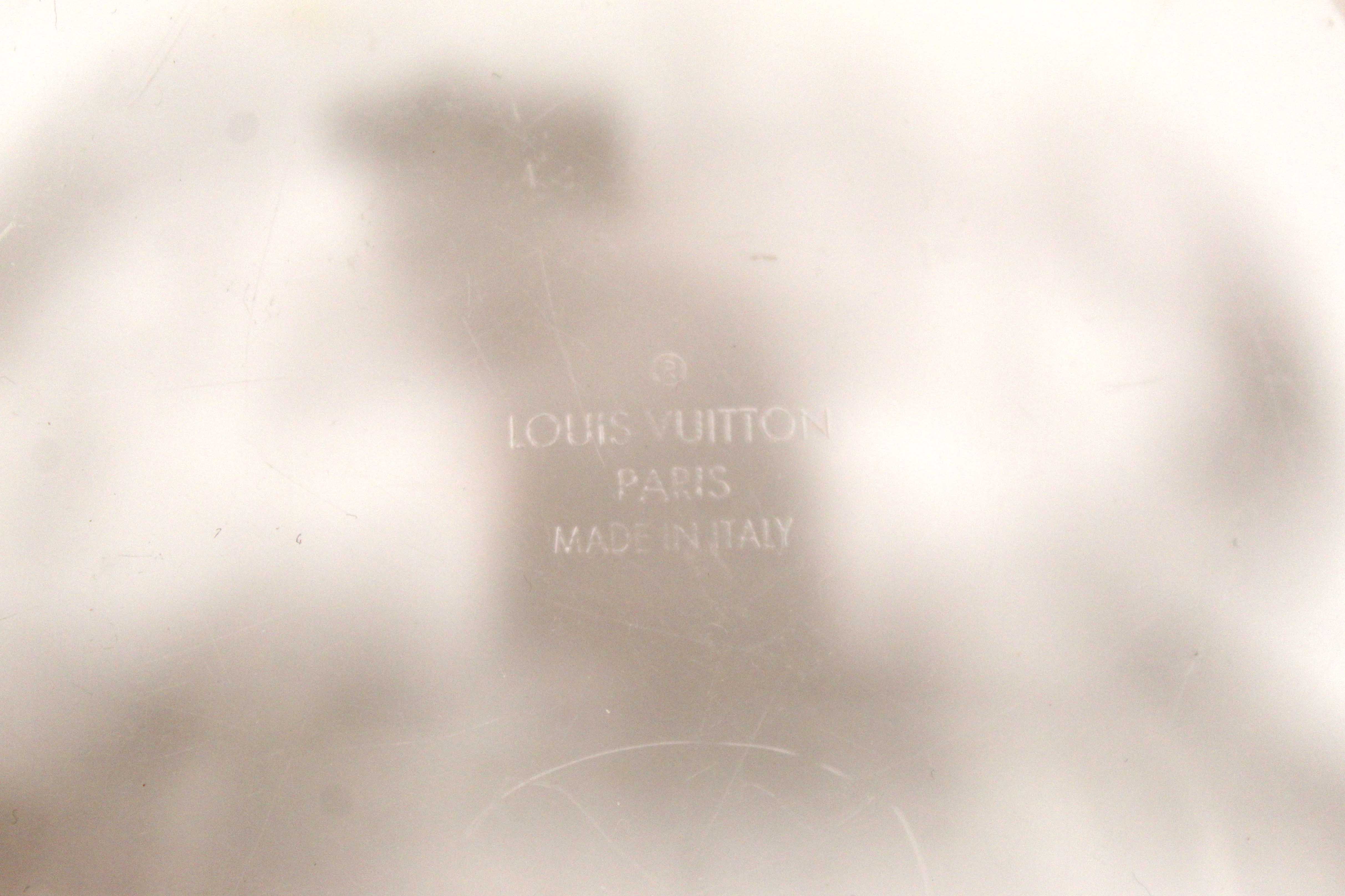 Authentic Louis Vuitton Monogram Print Transparent Plexiglass Scott Box