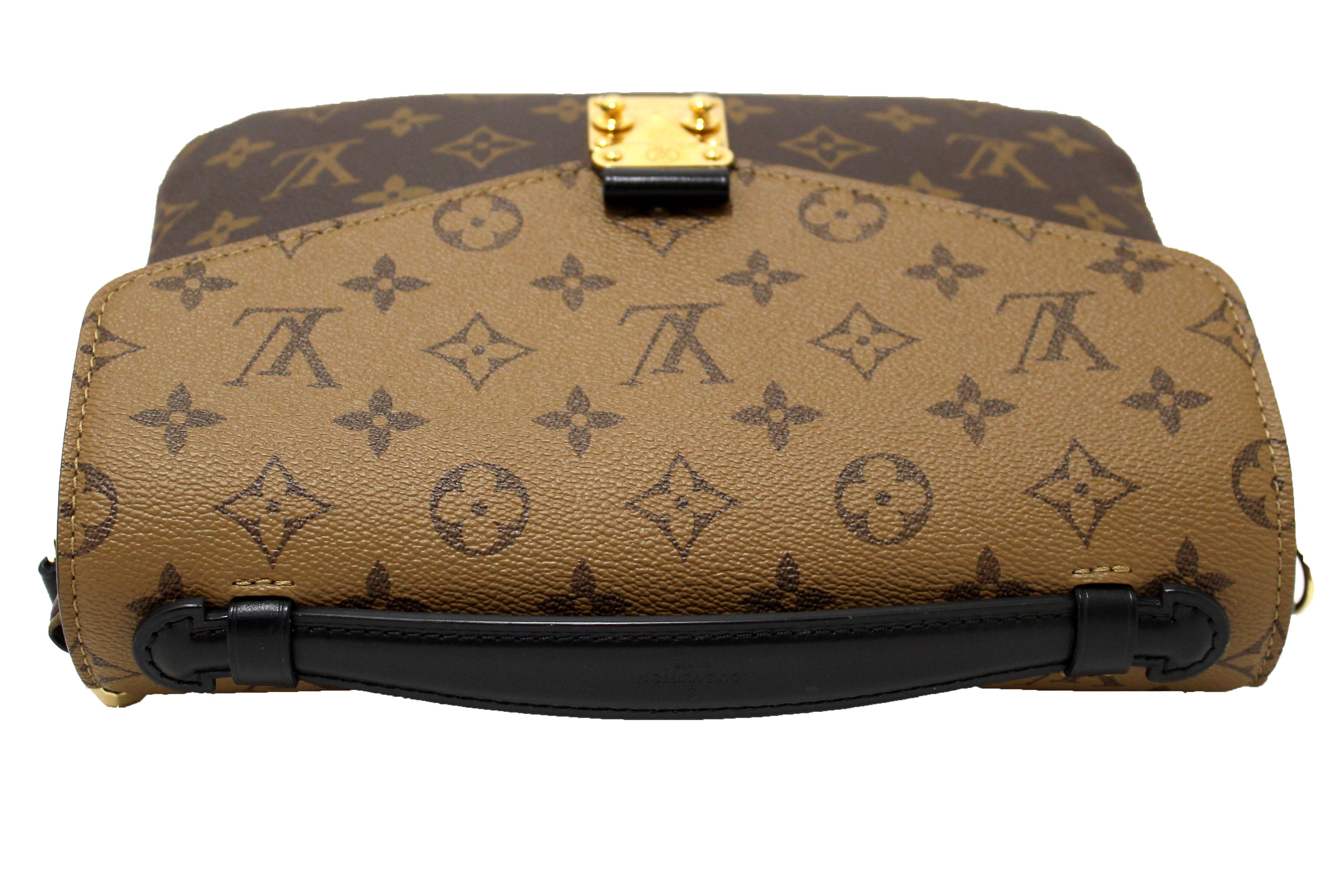 Athentic Louis Vuitton Classic Monogram Reverse Canvas Pochette Metis Bag