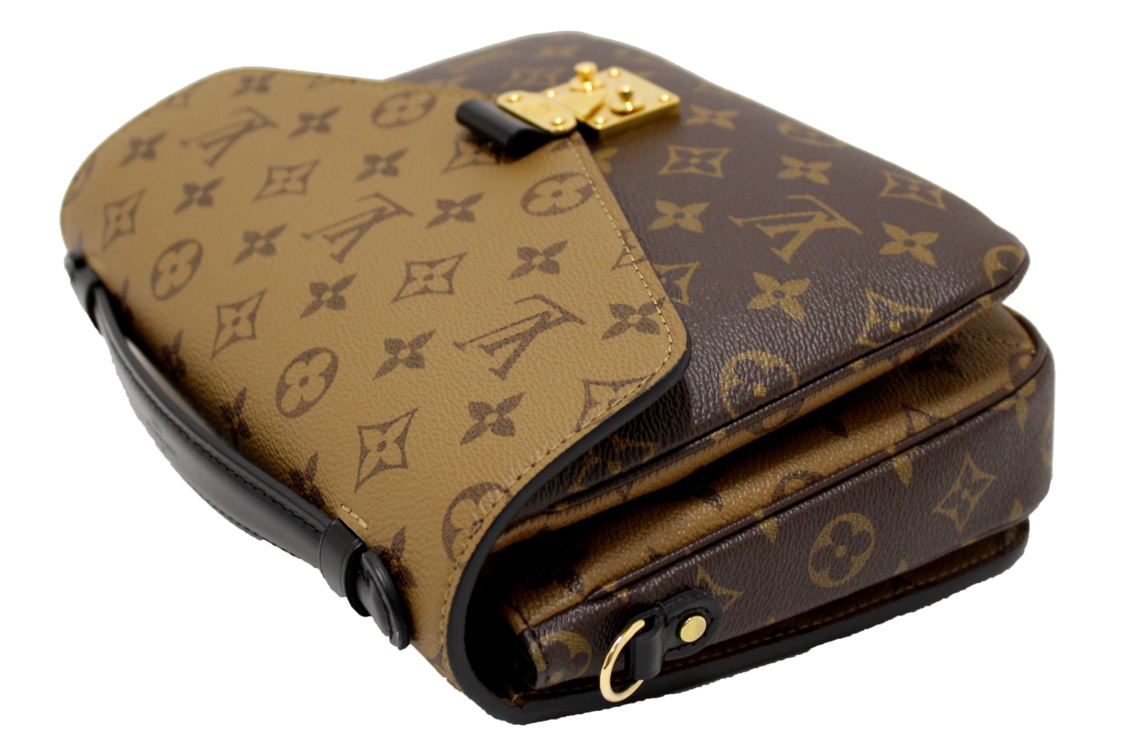 Athentic Louis Vuitton Classic Monogram Reverse Canvas Pochette Metis Bag