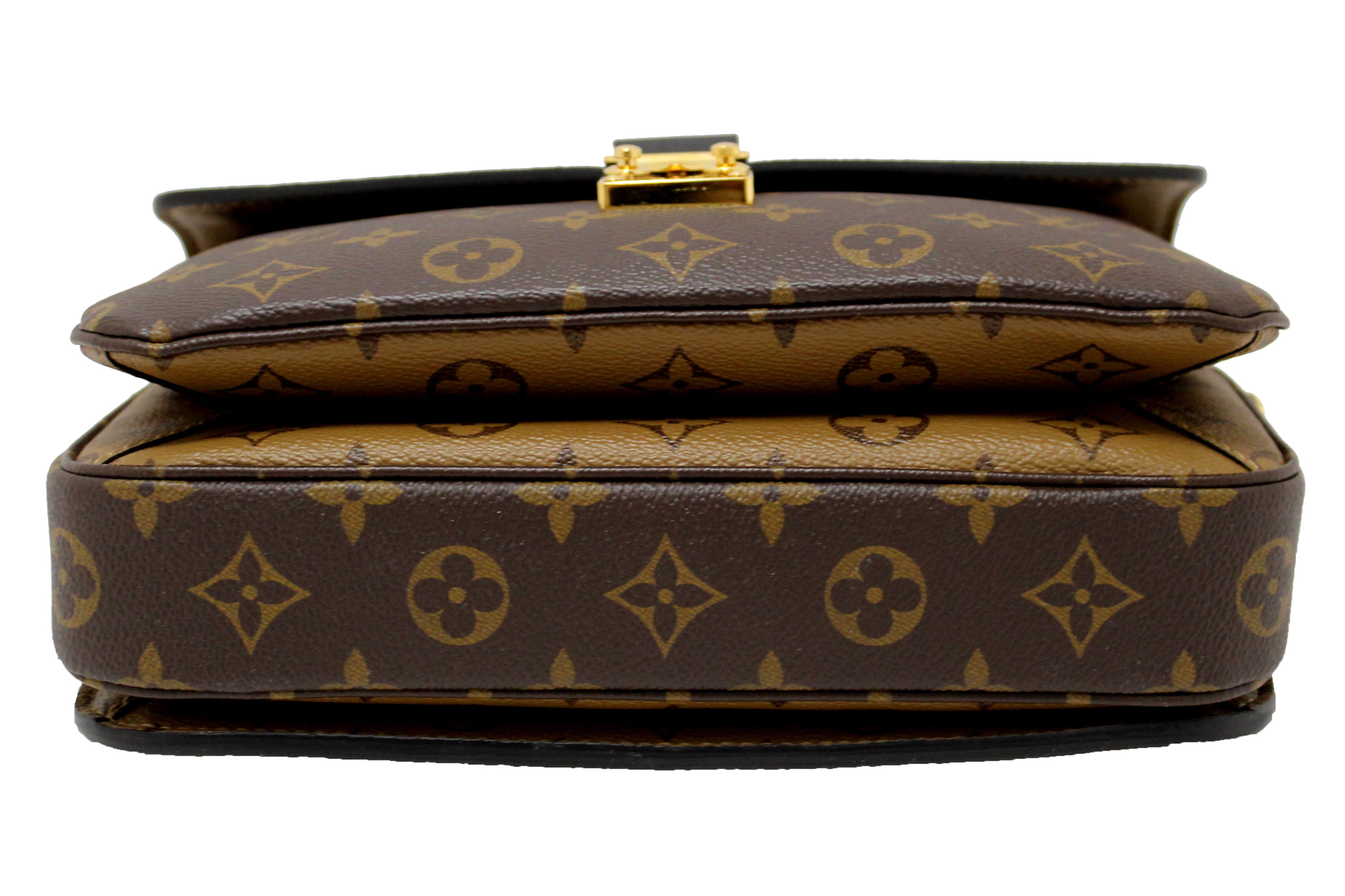 Athentic Louis Vuitton Classic Monogram Reverse Canvas Pochette Metis Bag