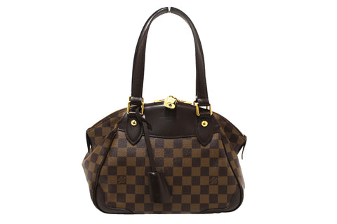 Authentic Louis Vuitton Damier Ebene Verona PM Handbag