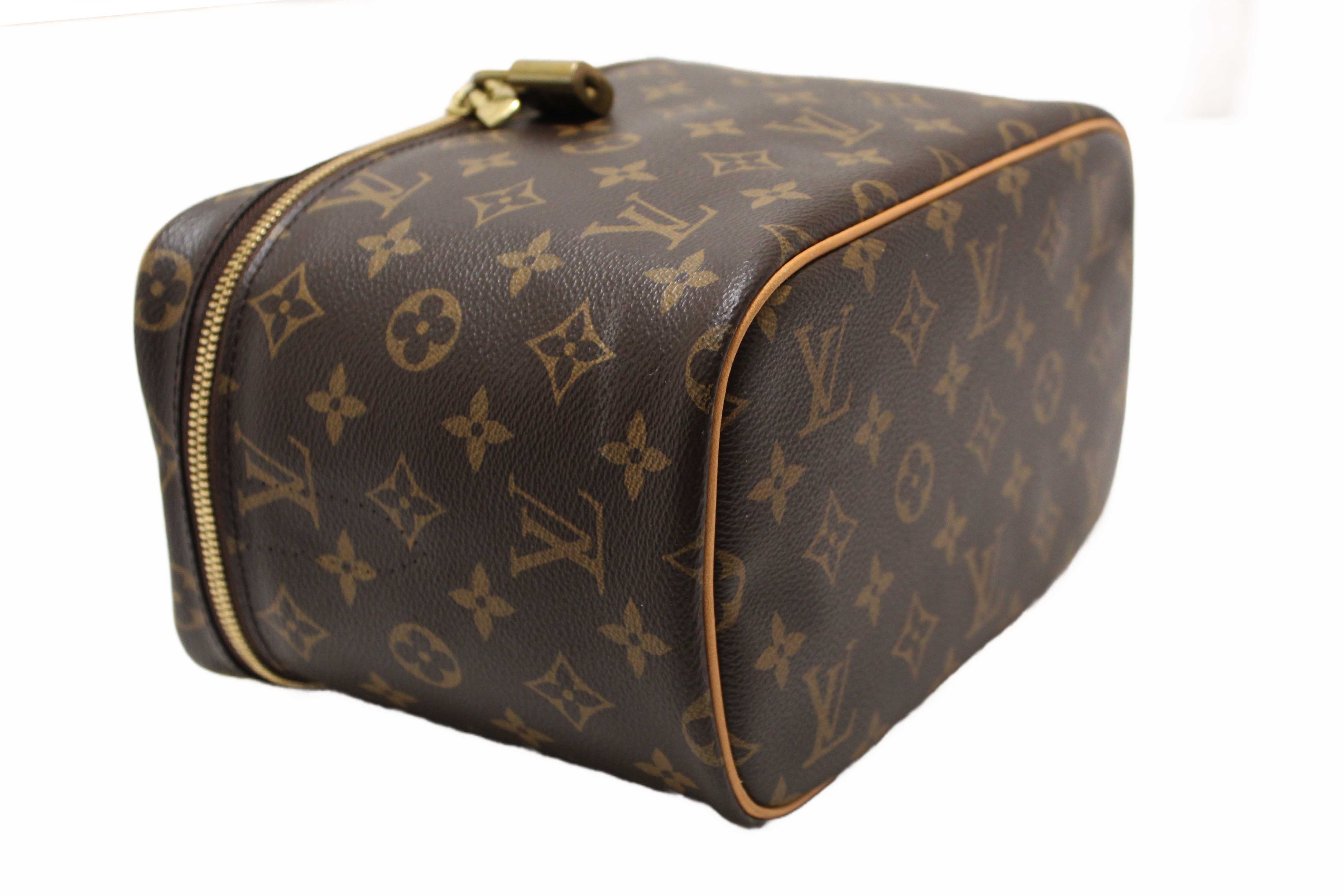 Authentic Louis Vuitton Classic Monogram Nice BB Vanity Beauty Case