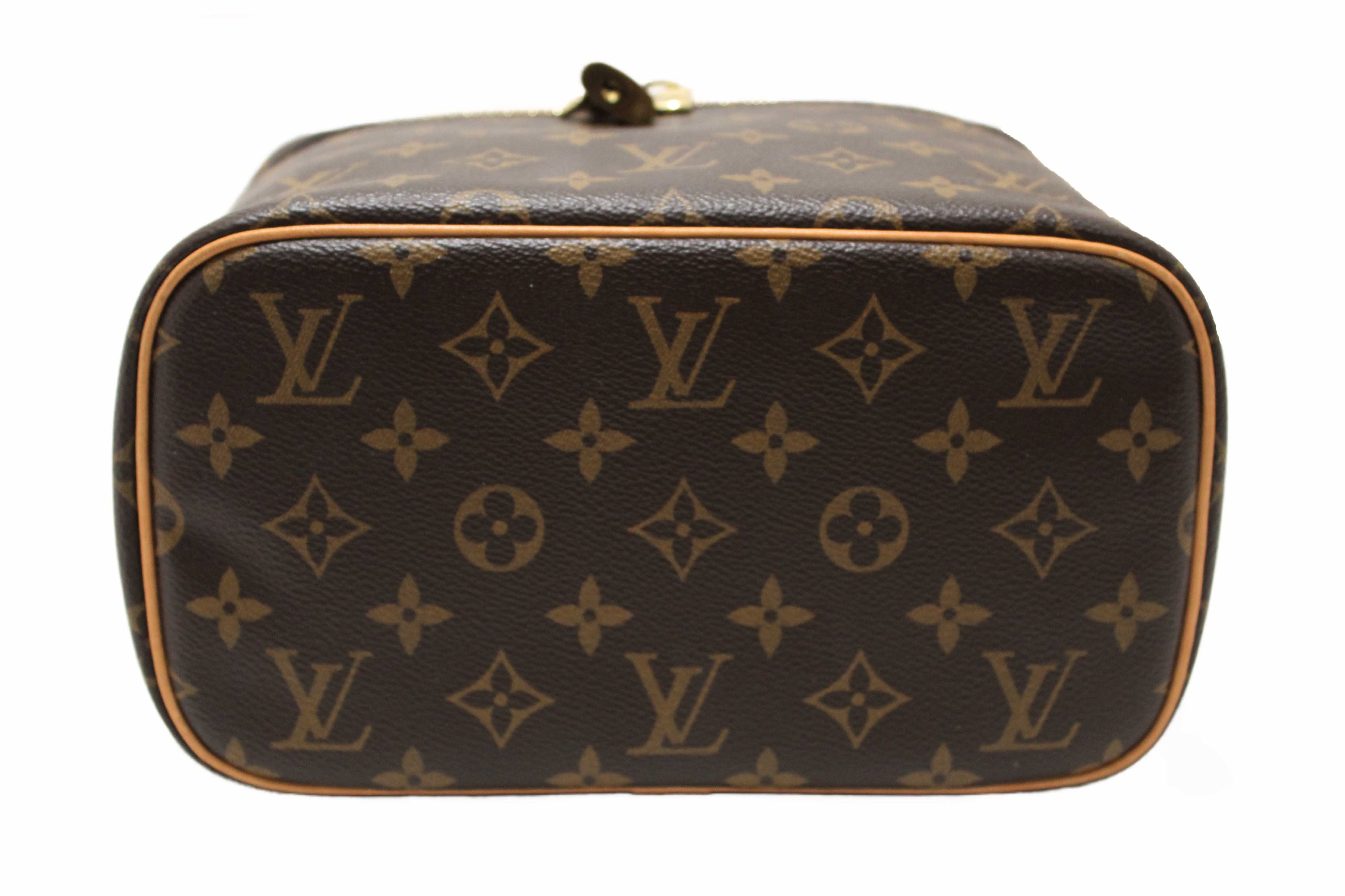 Authentic Louis Vuitton Classic Monogram Nice BB Vanity Beauty Case