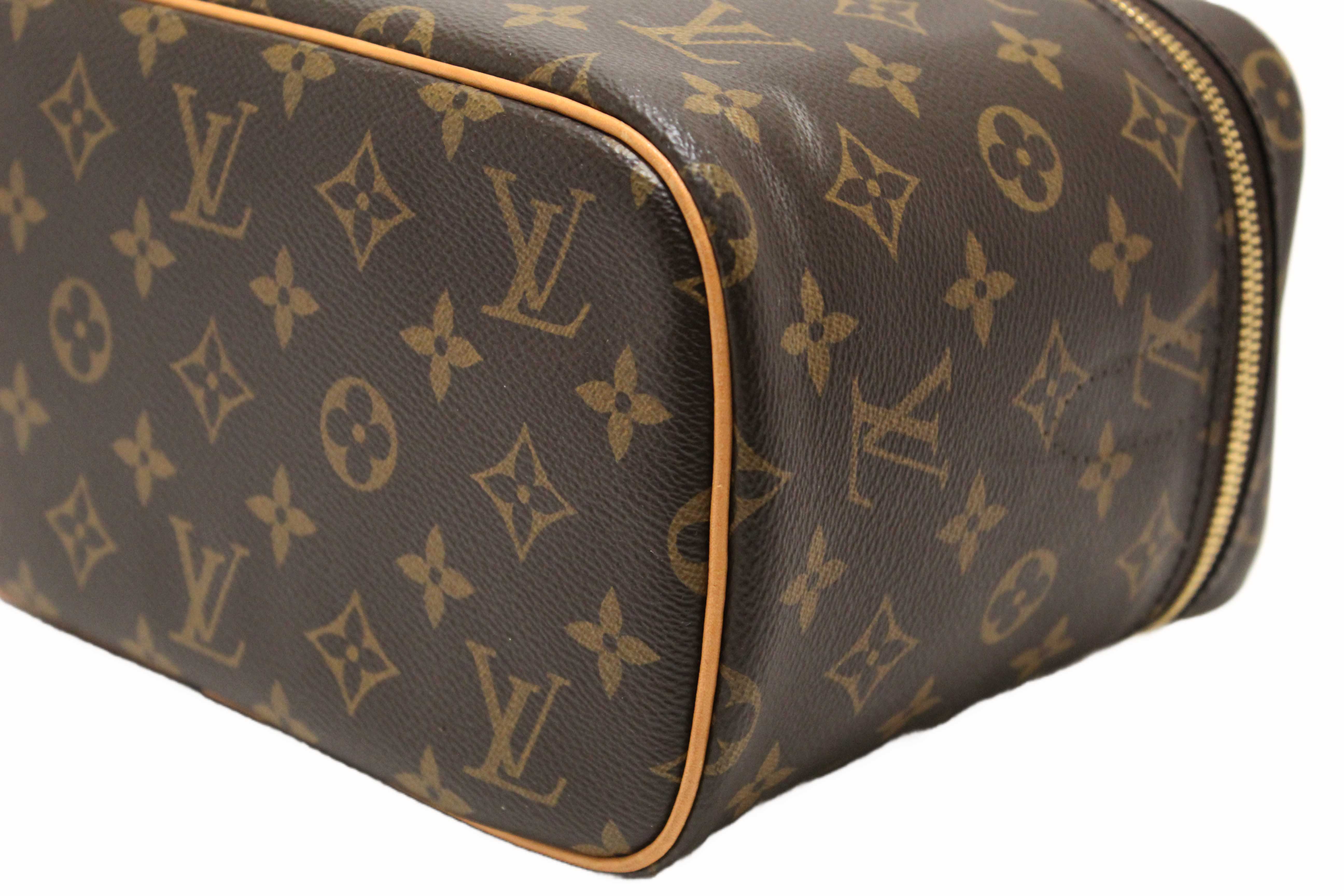 Authentic Louis Vuitton Classic Monogram Nice BB Vanity Beauty Case