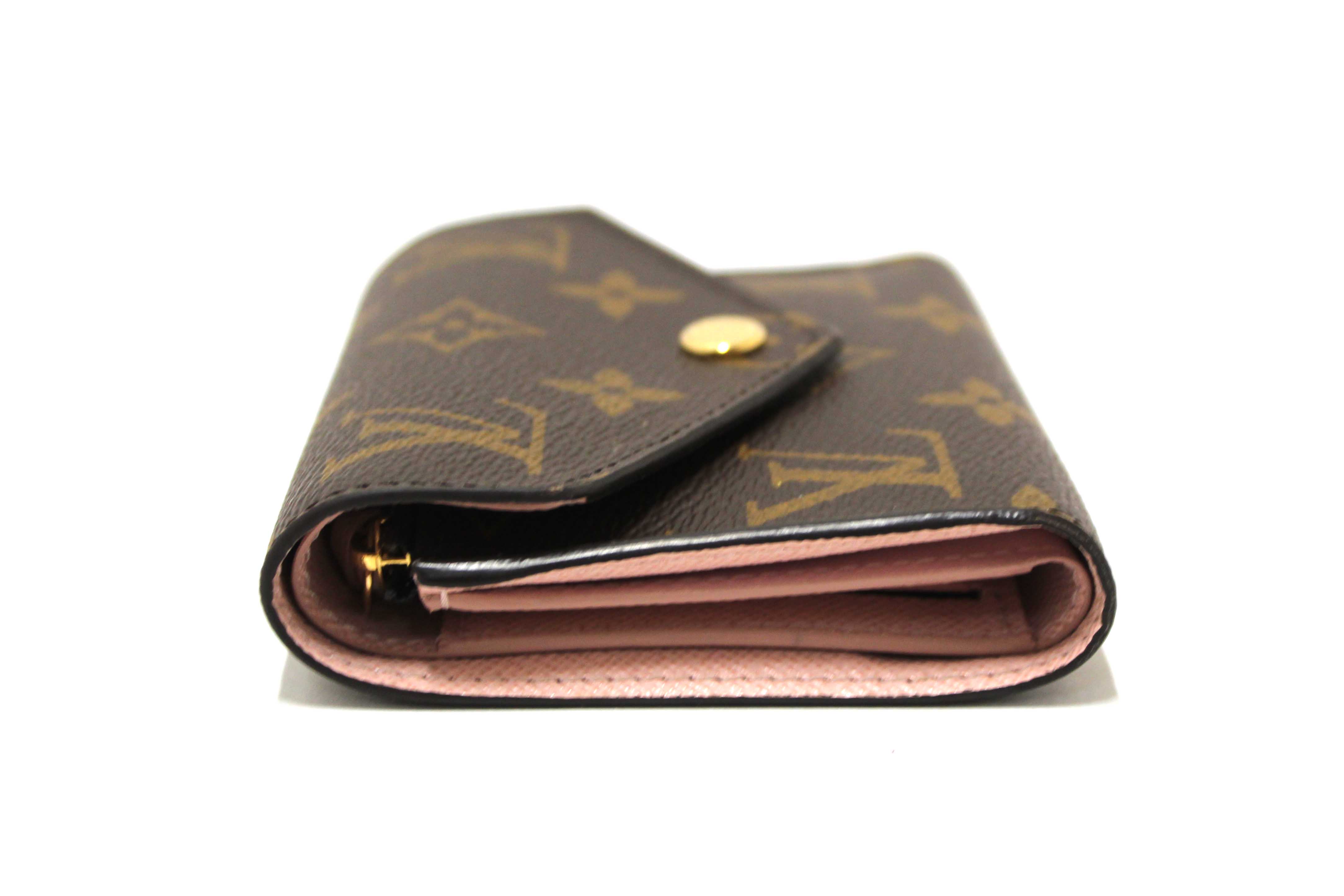 Authentic Louis Vuitton Classic Monogram Rose Ballerine Pink Victorine Wallet