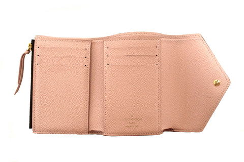 Authentic Louis Vuitton Classic Monogram Rose Ballerine Pink Victorine Wallet