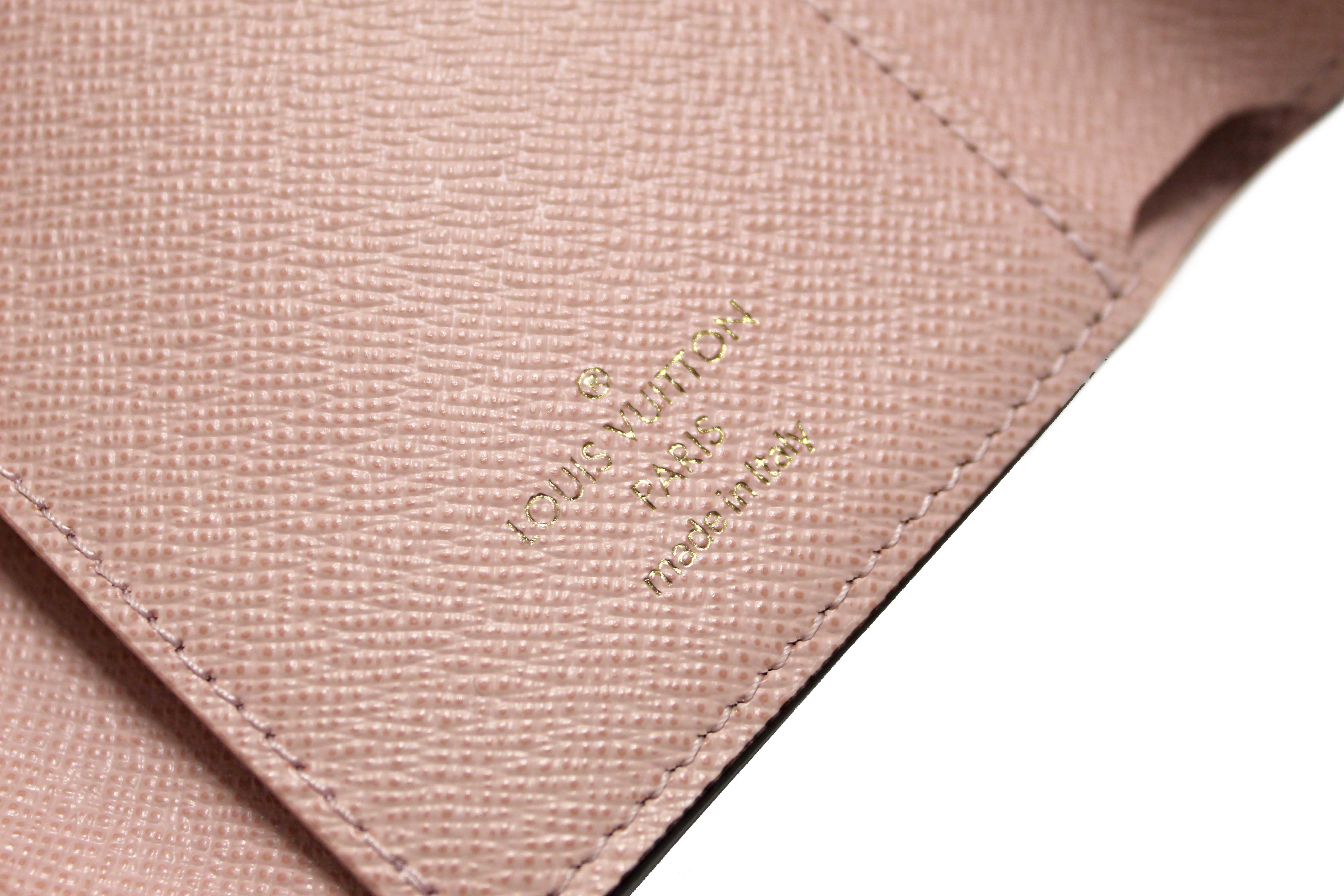 Authentic Louis Vuitton Classic Monogram Rose Ballerine Pink Victorine Wallet