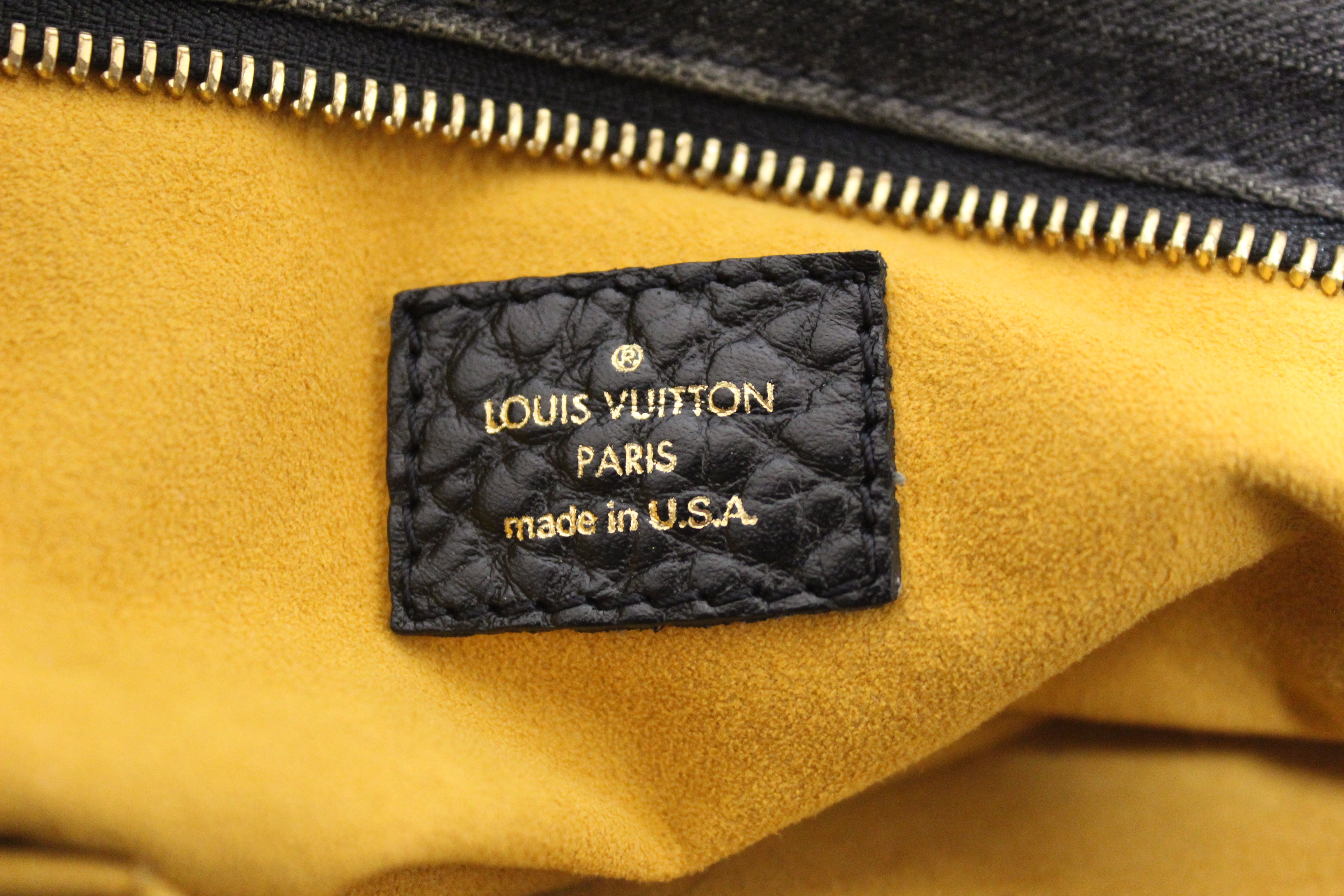 Authentic Louis Vuitton Black Denim Monogram Denim Neo Cabby PM Shoulder Bag