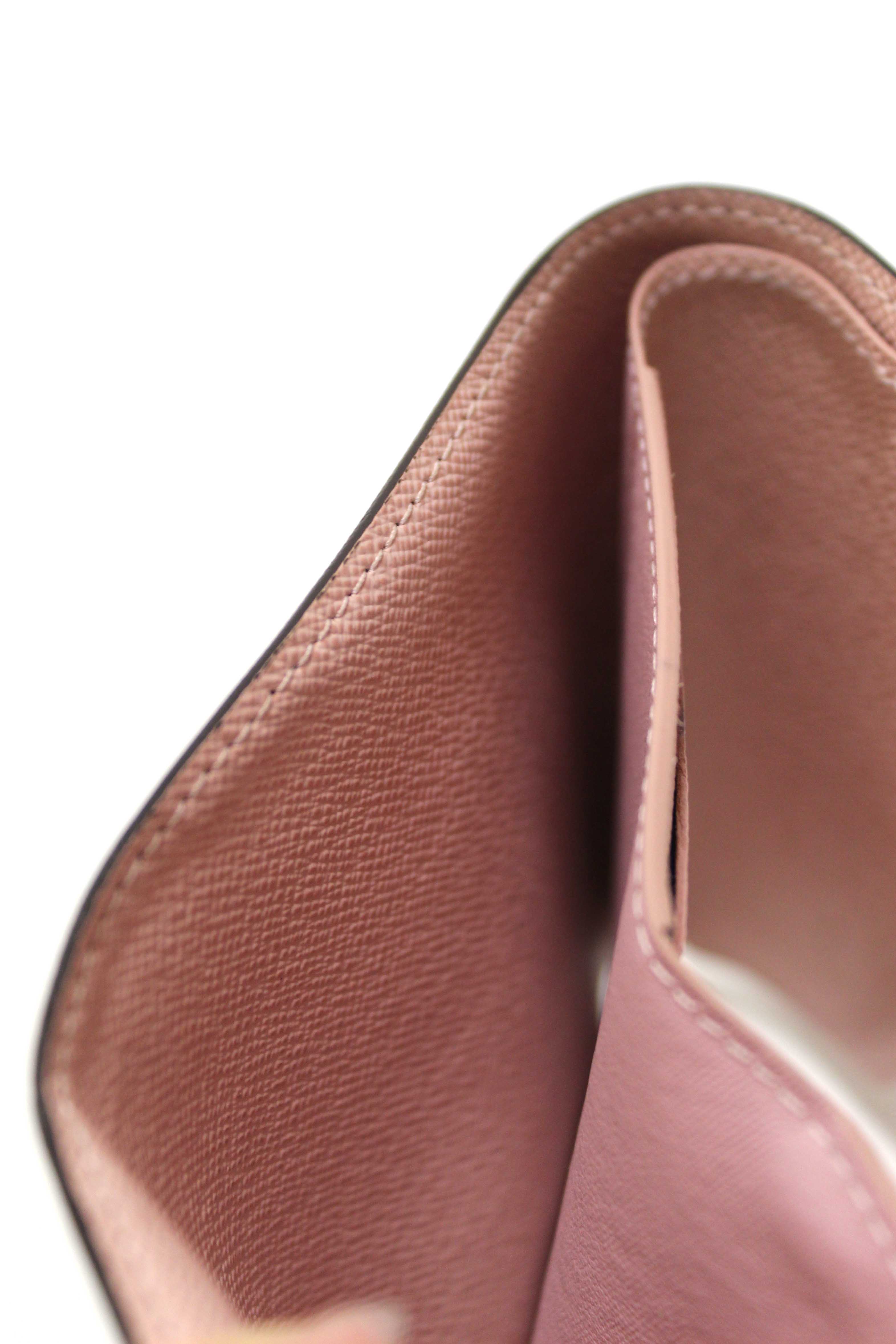 Authentic Louis Vuitton Classic Monogram Rose Ballerine Pink Victorine Wallet