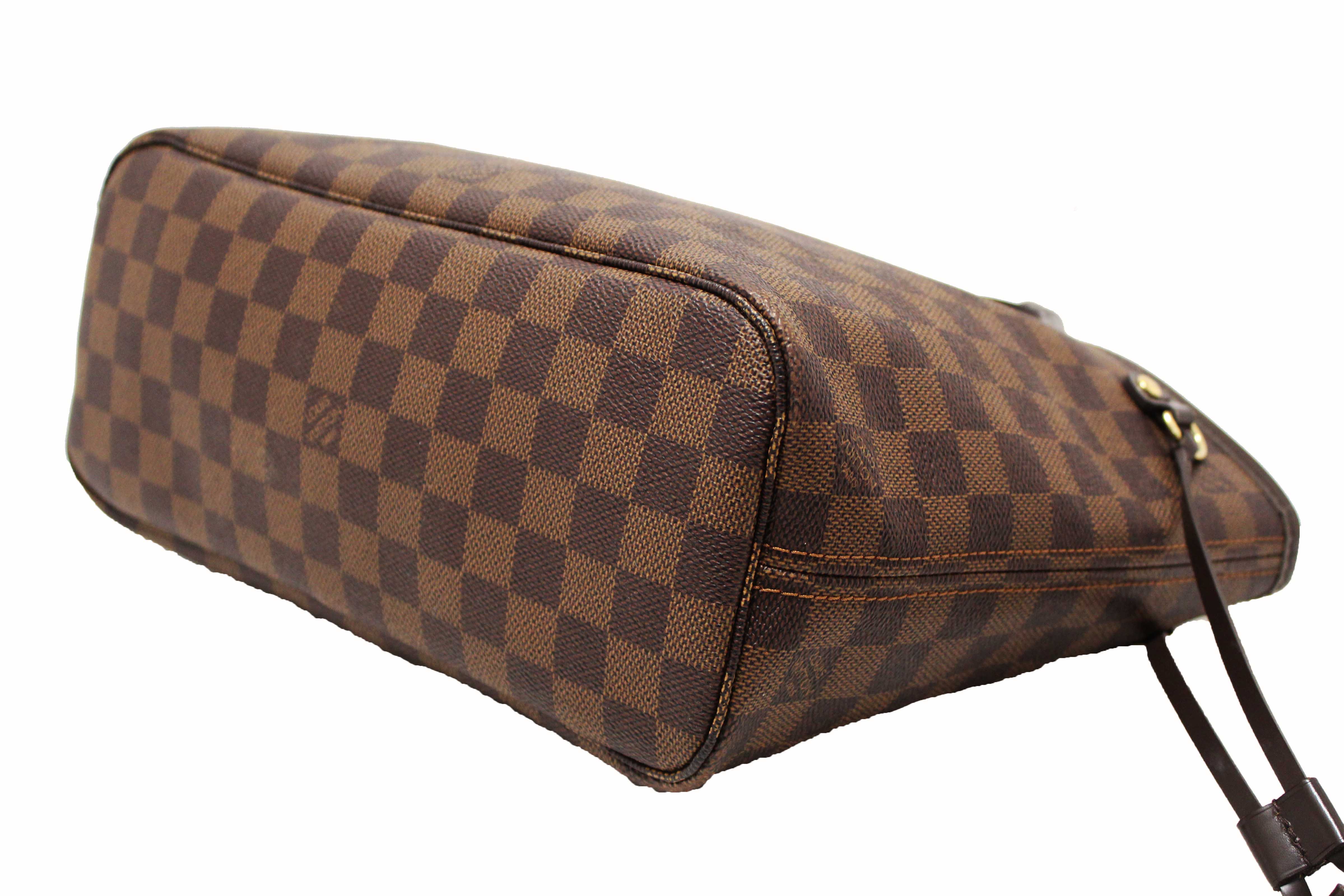 Authentic Louis Vuitton Damier Ebene Neverfull PM Tote Bag