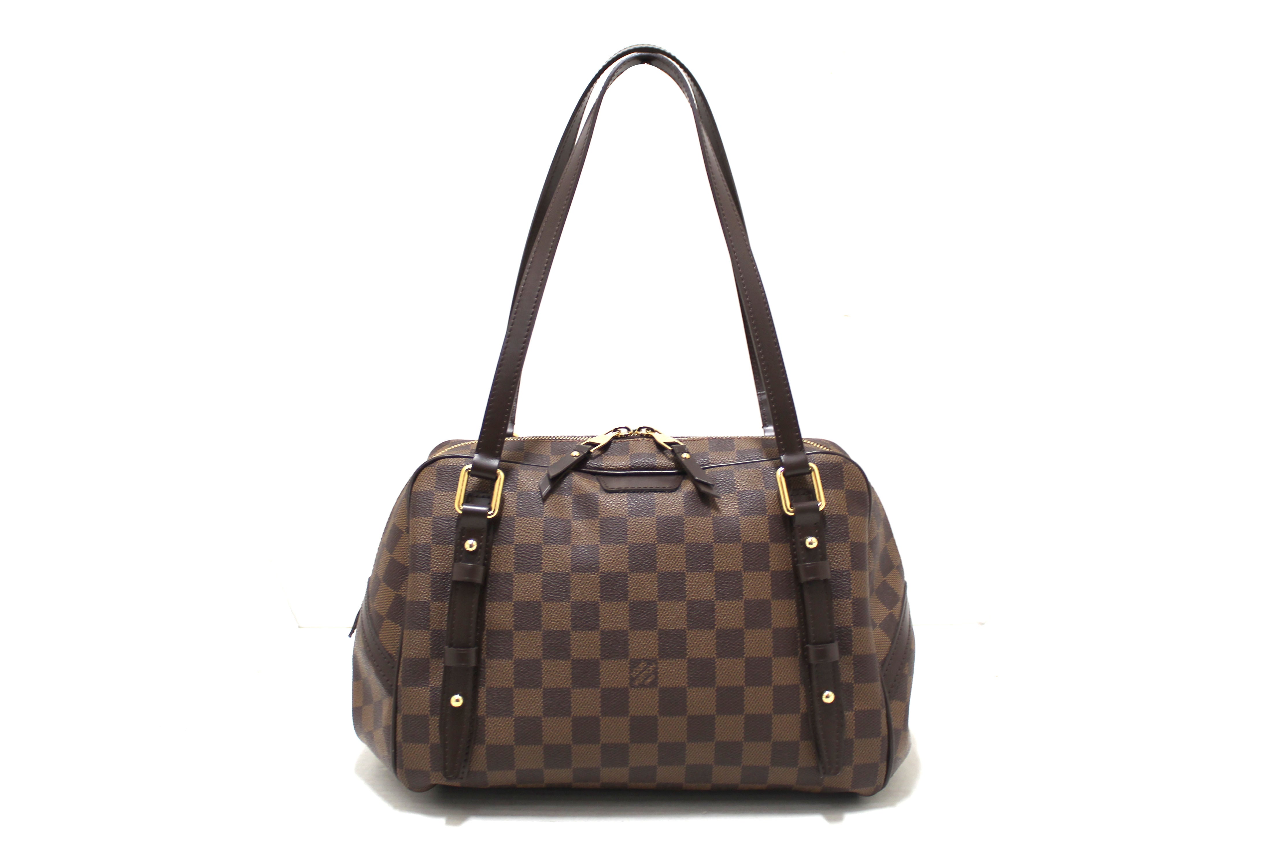 Authentic Louis Vuitton Damier Ebene Rivington GM Shoulder Bag