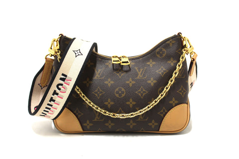 Authentic Louis Vuitton Classic Monogram Boulogne Shoulder/Crossbody Bag