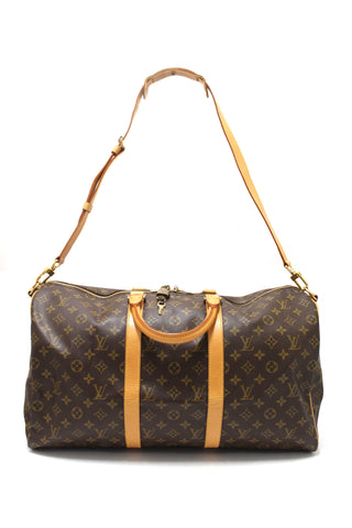 Authentic Louis Vuitton Classic Monogram Keepall 50 Travel Bag