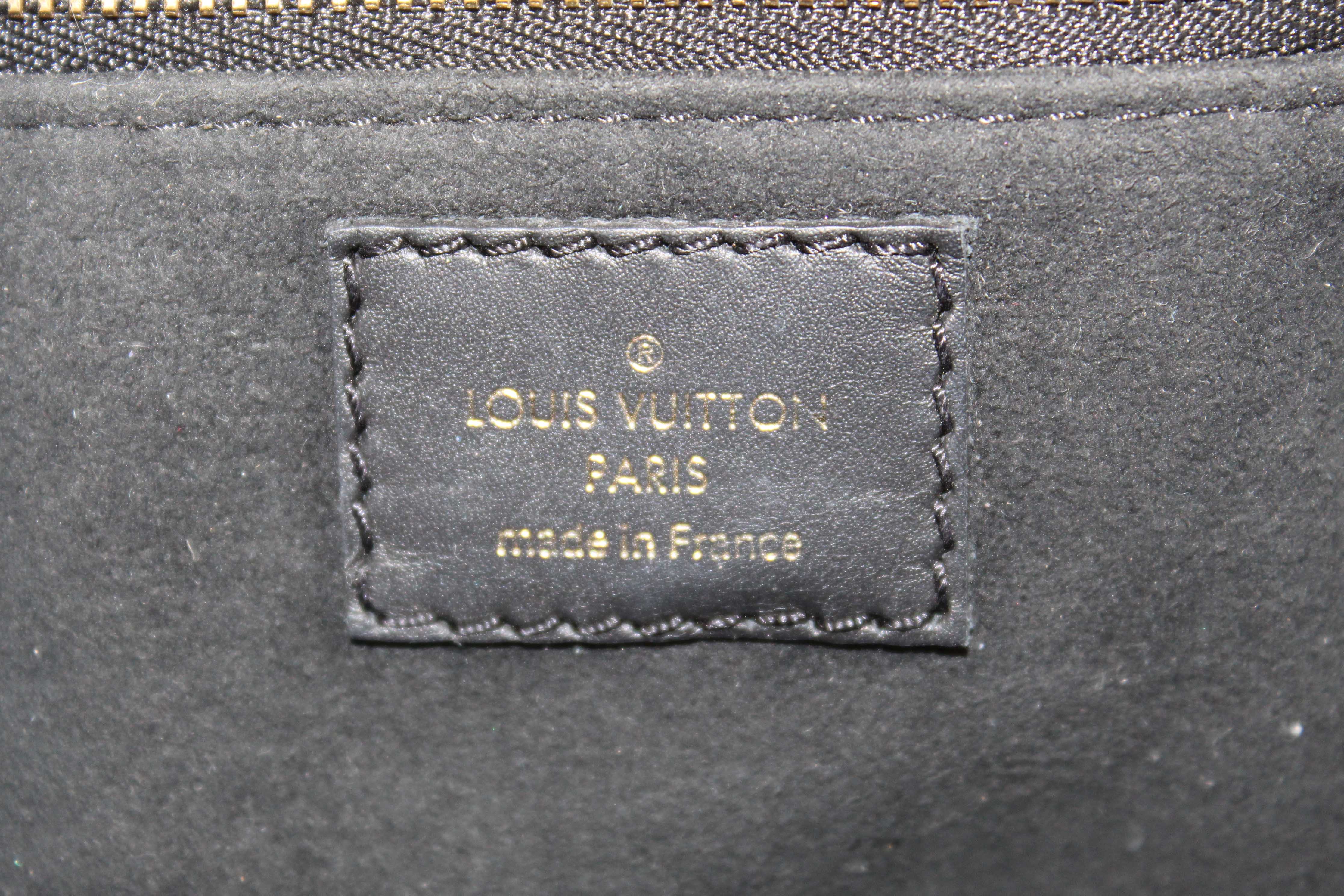 Authentic Louis Vuitton Classic Monogram Petite Malle Supple Crossbody Bag