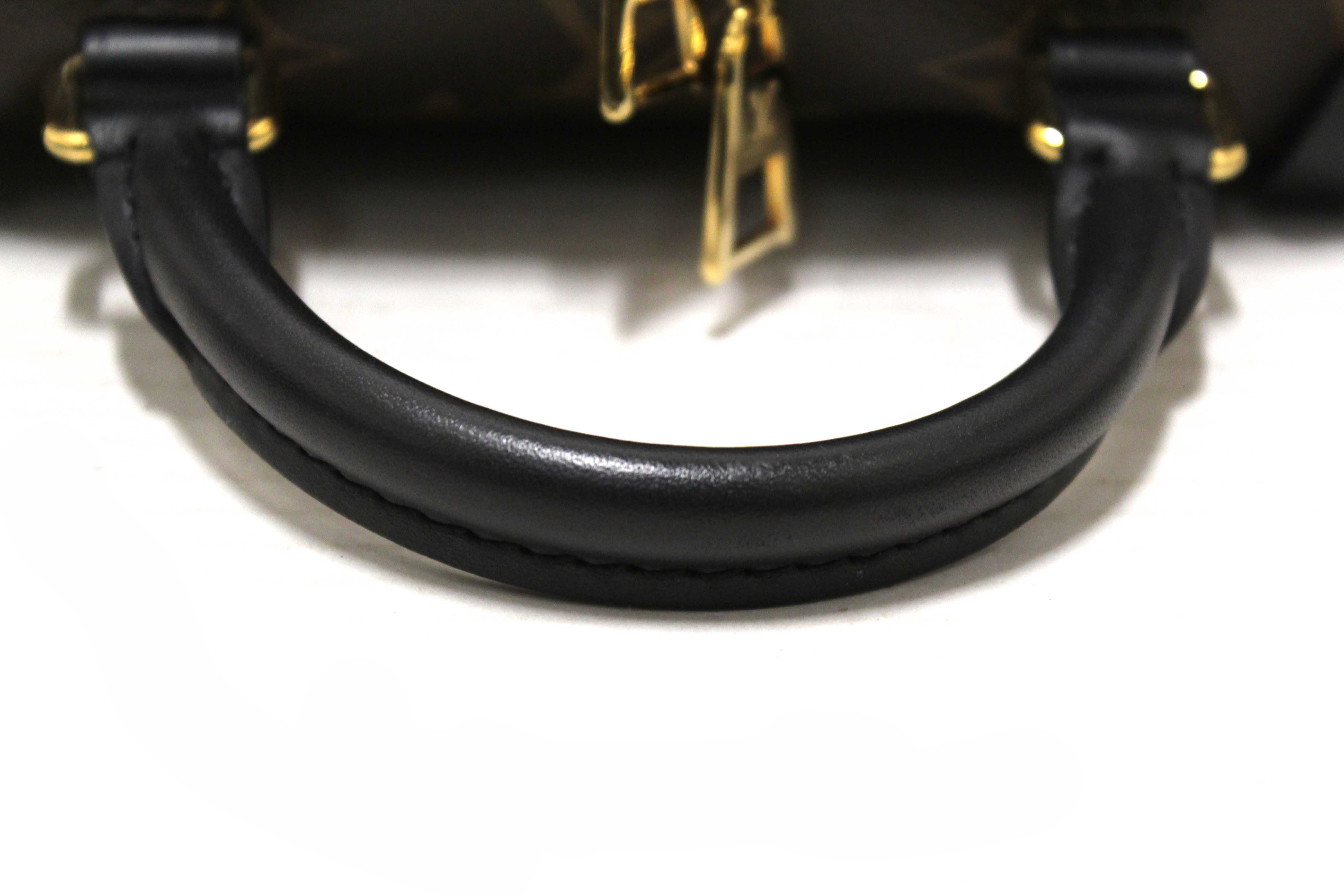 Authentic Louis Vuitton Classic Monogram Petite Malle Supple Crossbody Bag