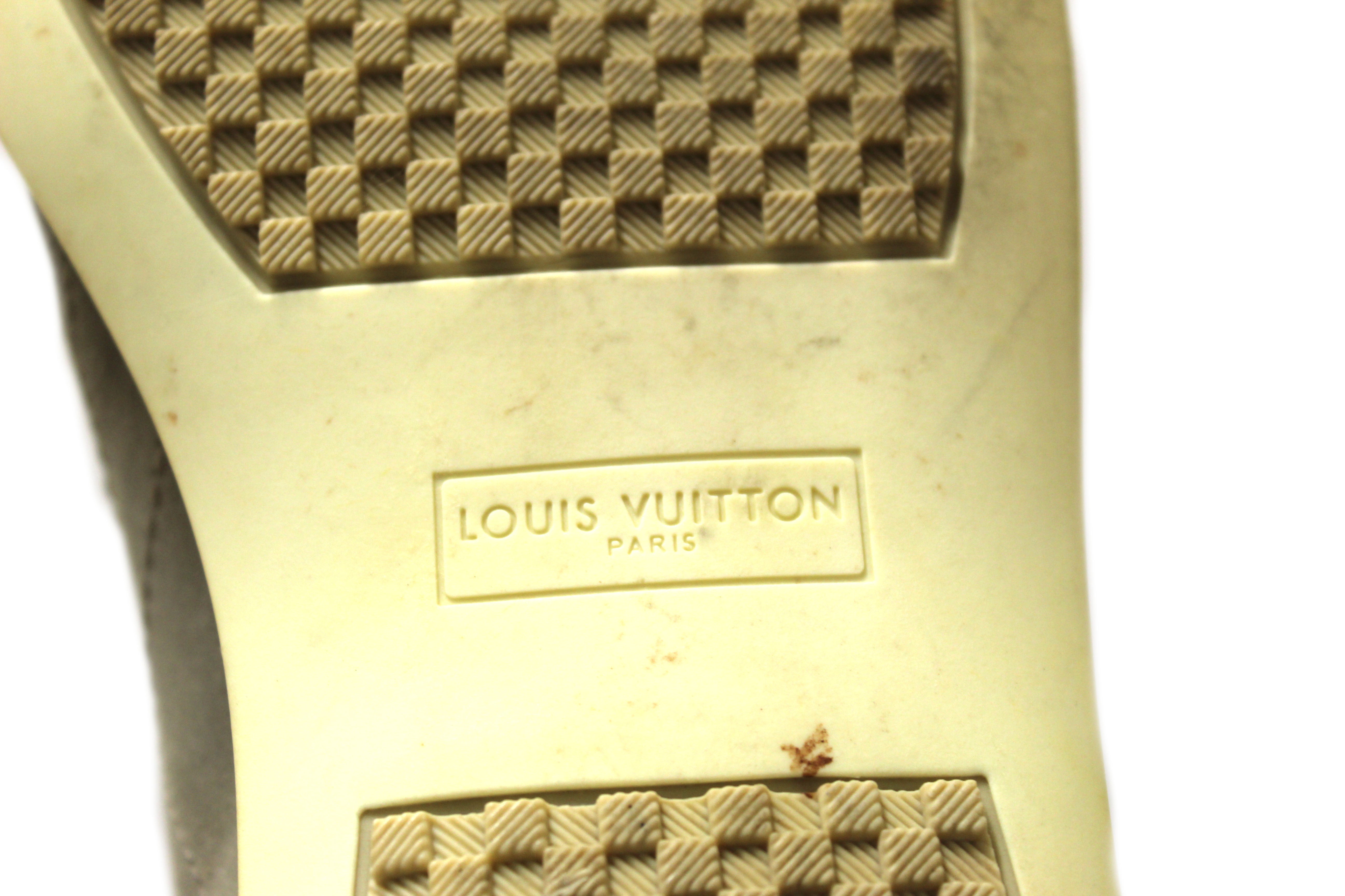 Authentic Louis Vuitton Men's Sable Damier Geant Chrono Sneaker size 12