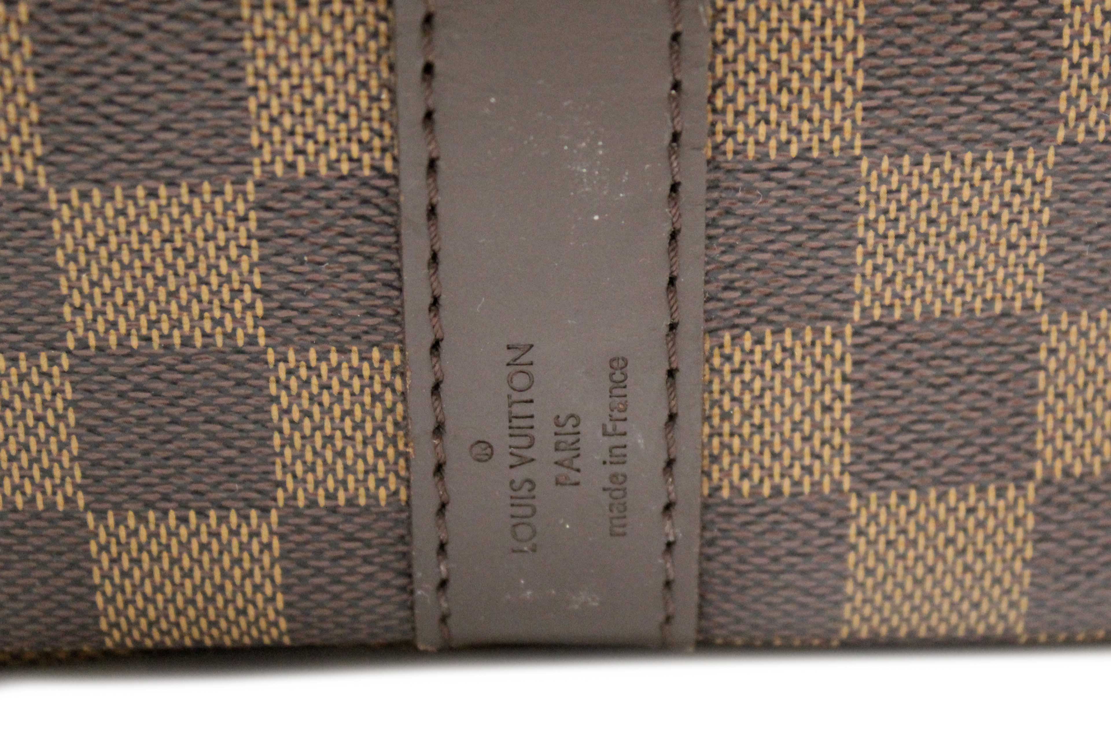 Authentic Louis Vuitton Damier Ebene Keepall Bandouliere 45 Travel Bag
