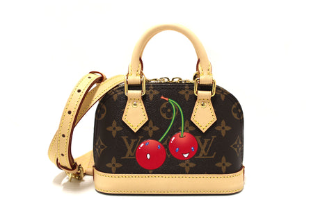 Authentic NEW Louis Vuitton LV x TM Cerise Nano Alma Hand and Crossbody Bag