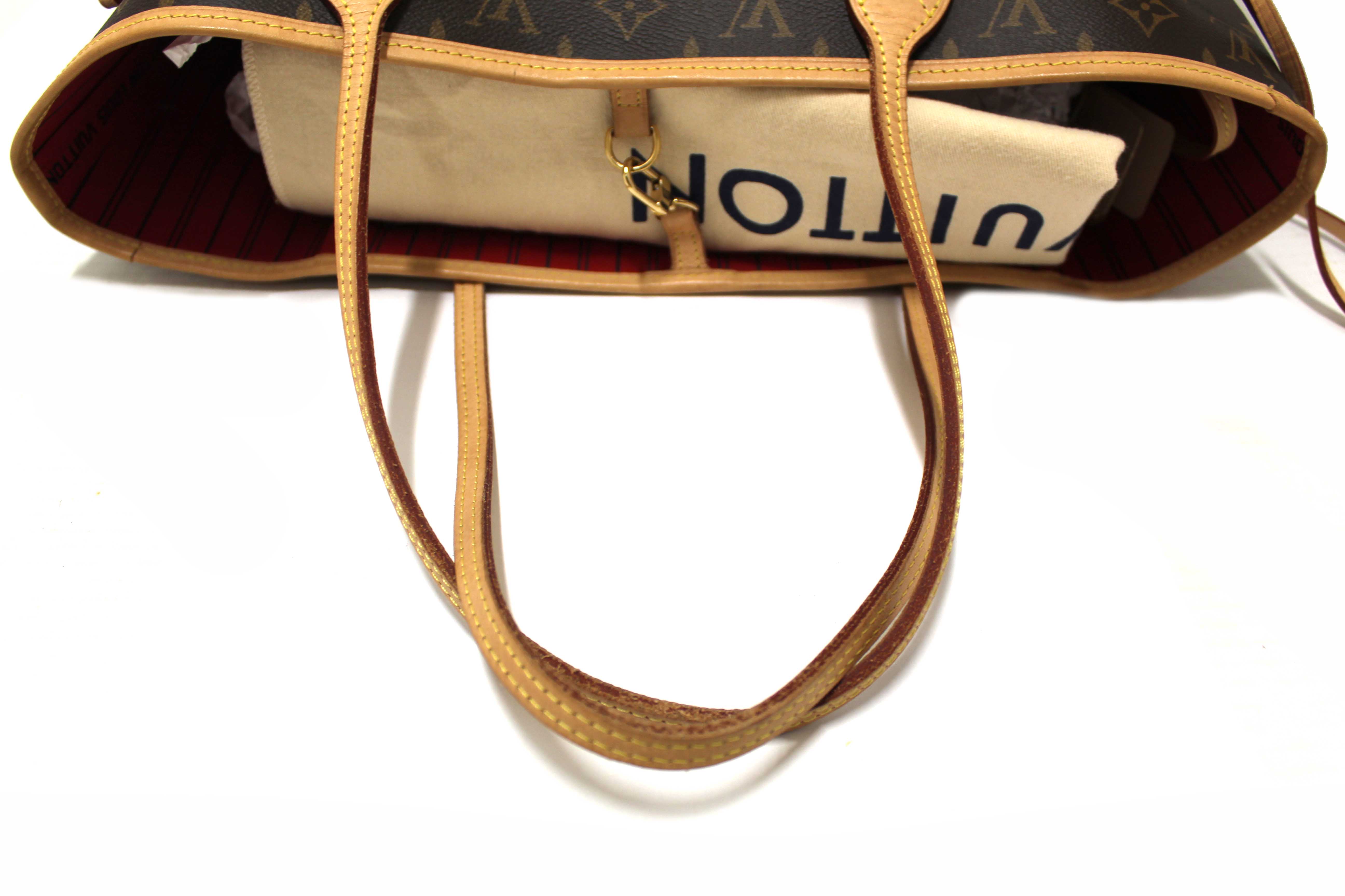 Authentic Louis Vuitton Classic Monogram Neverfull MM Tote Shoulder Bag