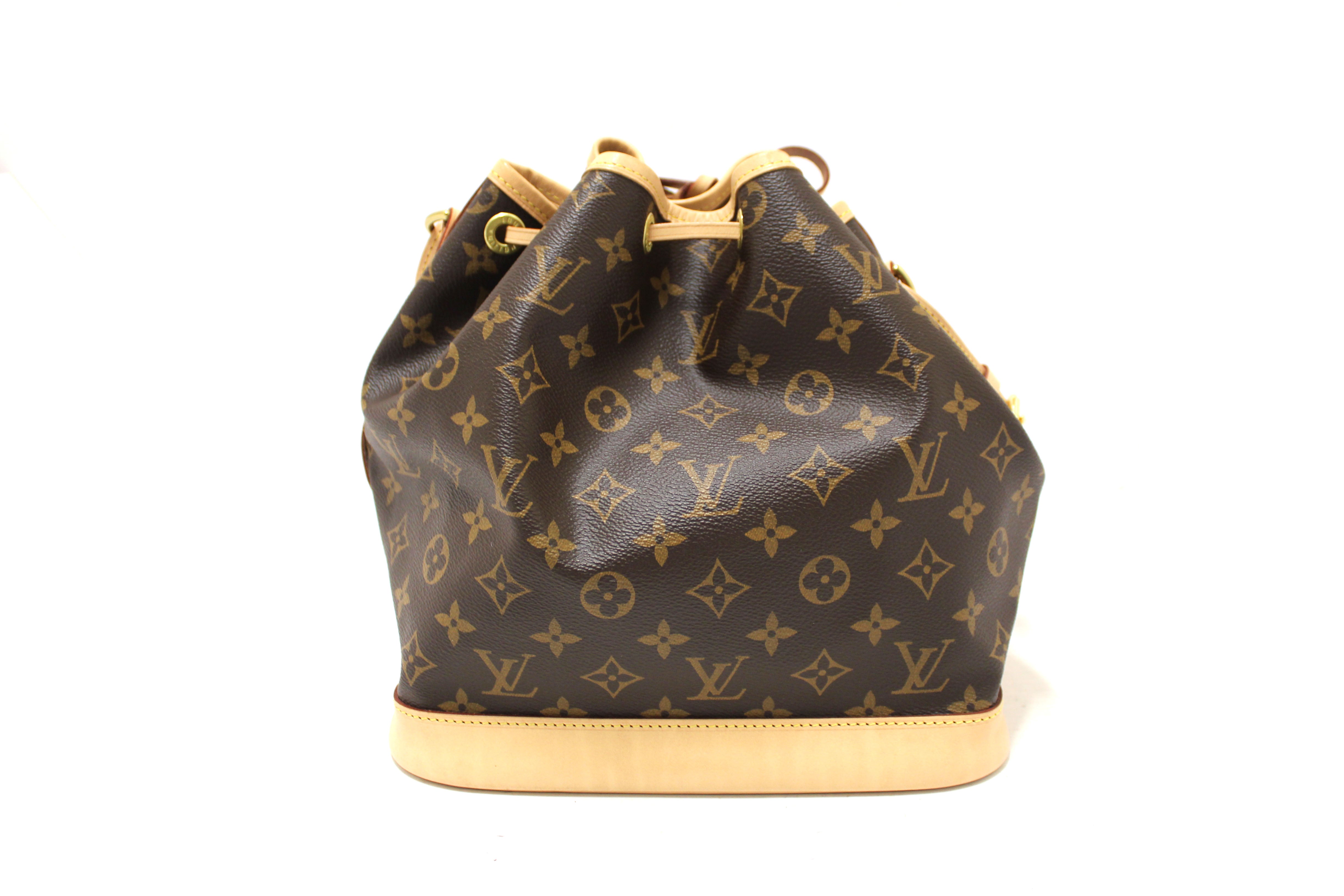 Authentic Louis Vuitton Classic Monogram Petit Noé Bucket Bag