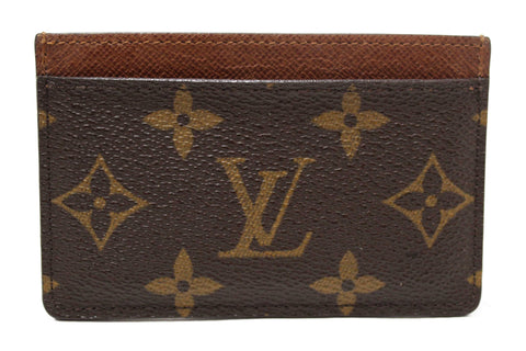 Authentic Louis Vuitton Classic Monogram Canvas Card Holder