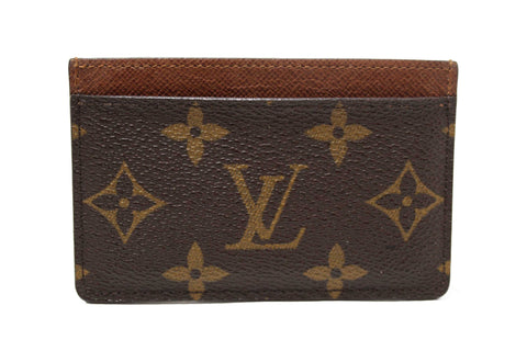 Authentic Louis Vuitton Classic Monogram Canvas Card Holder