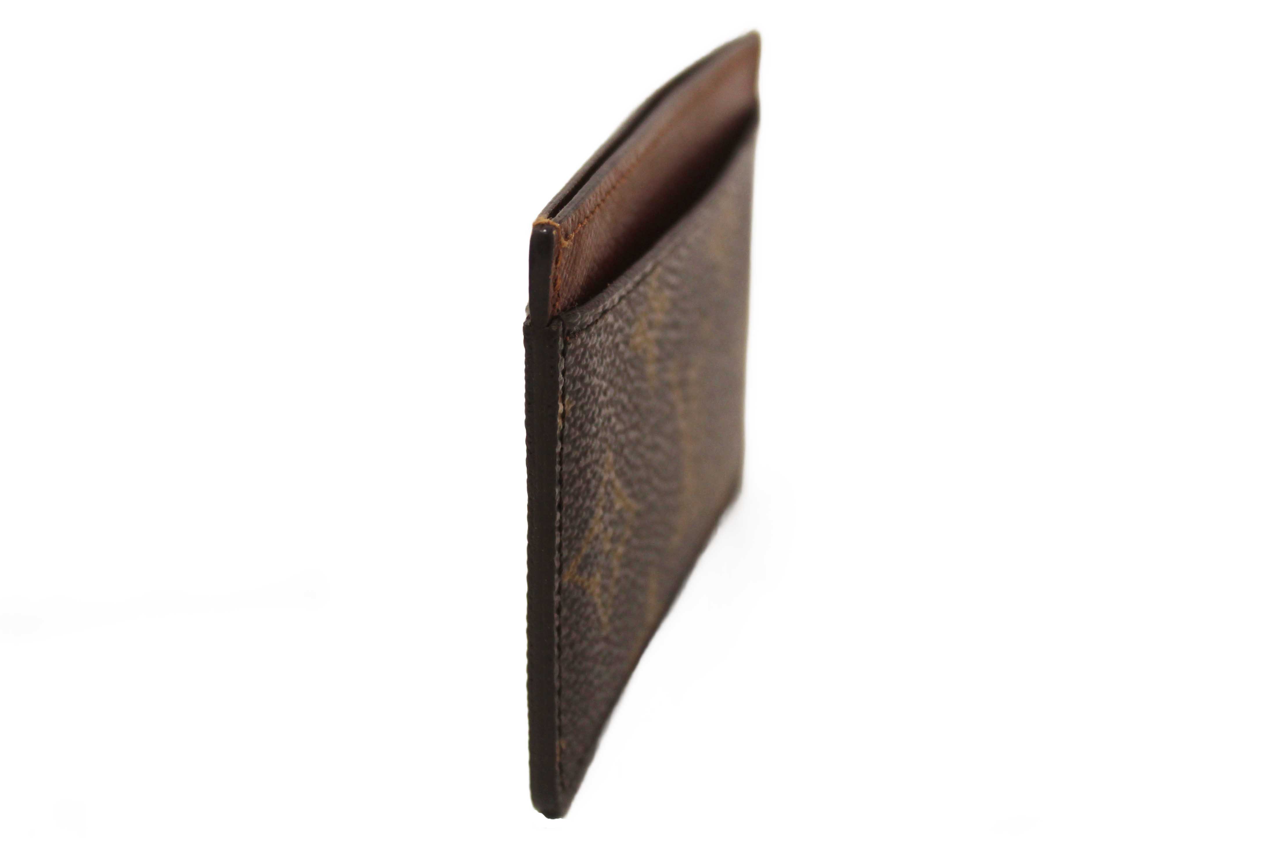 Authentic Louis Vuitton Classic Monogram Canvas Card Holder