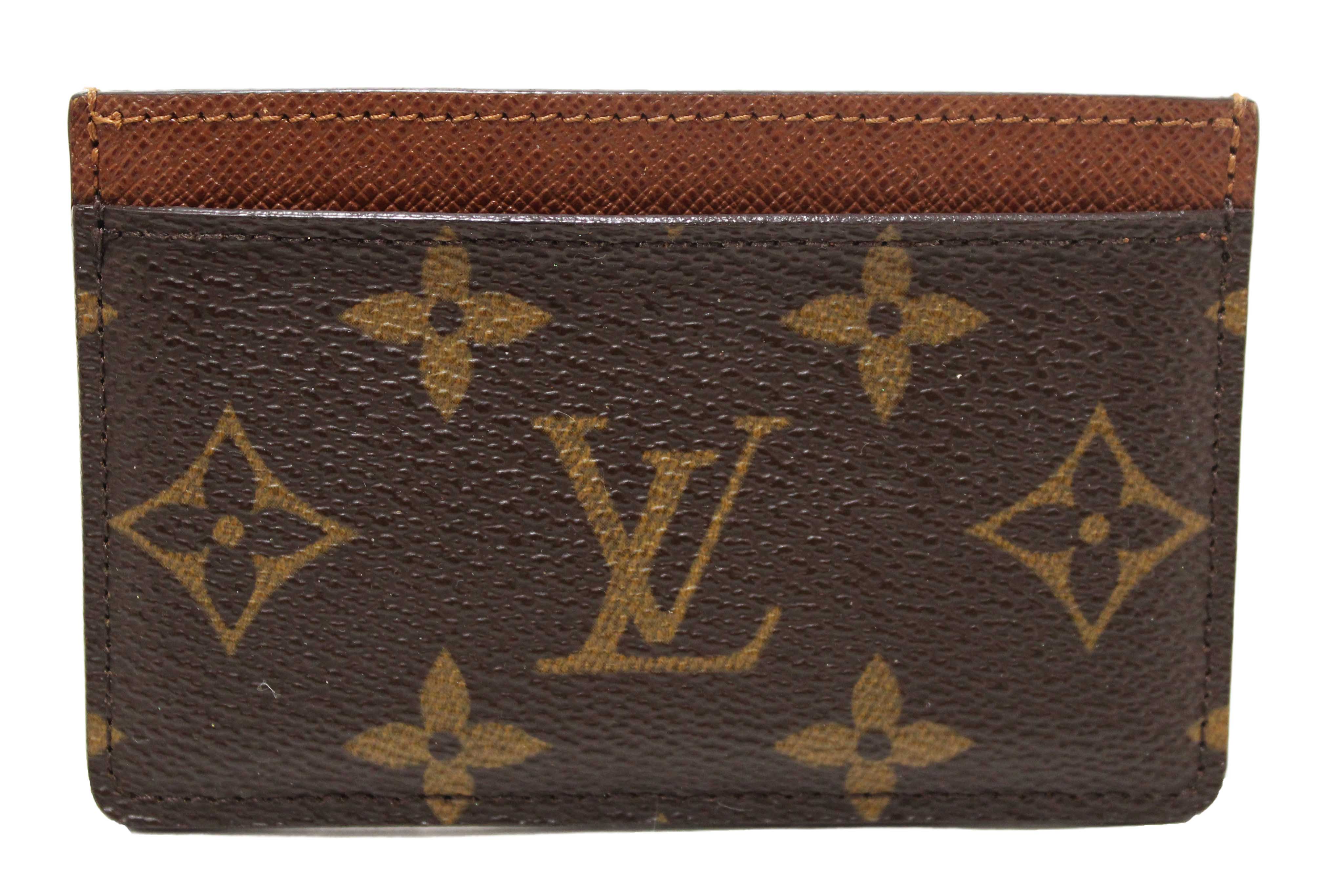 Authentic Louis Vuitton Classic Monogram Canvas Card Holder