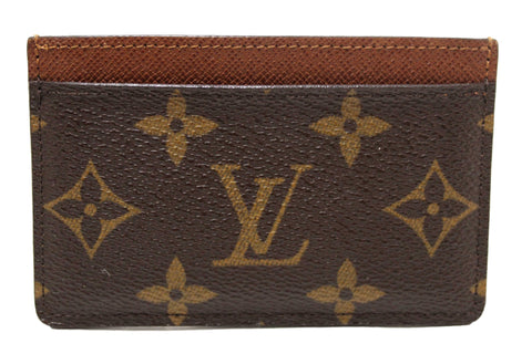 Authentic Louis Vuitton Classic Monogram Canvas Card Holder
