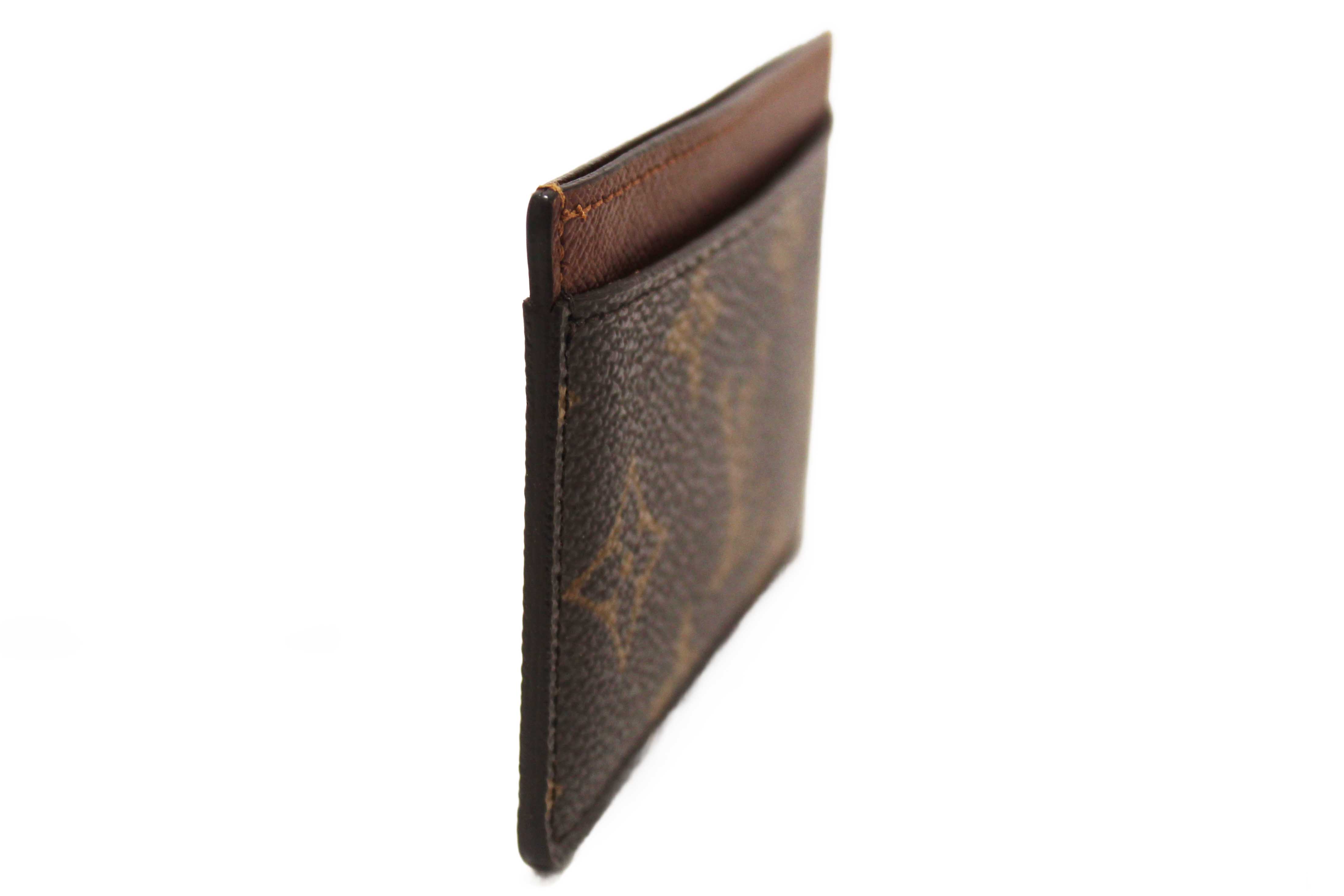 Authentic Louis Vuitton Classic Monogram Canvas Card Holder