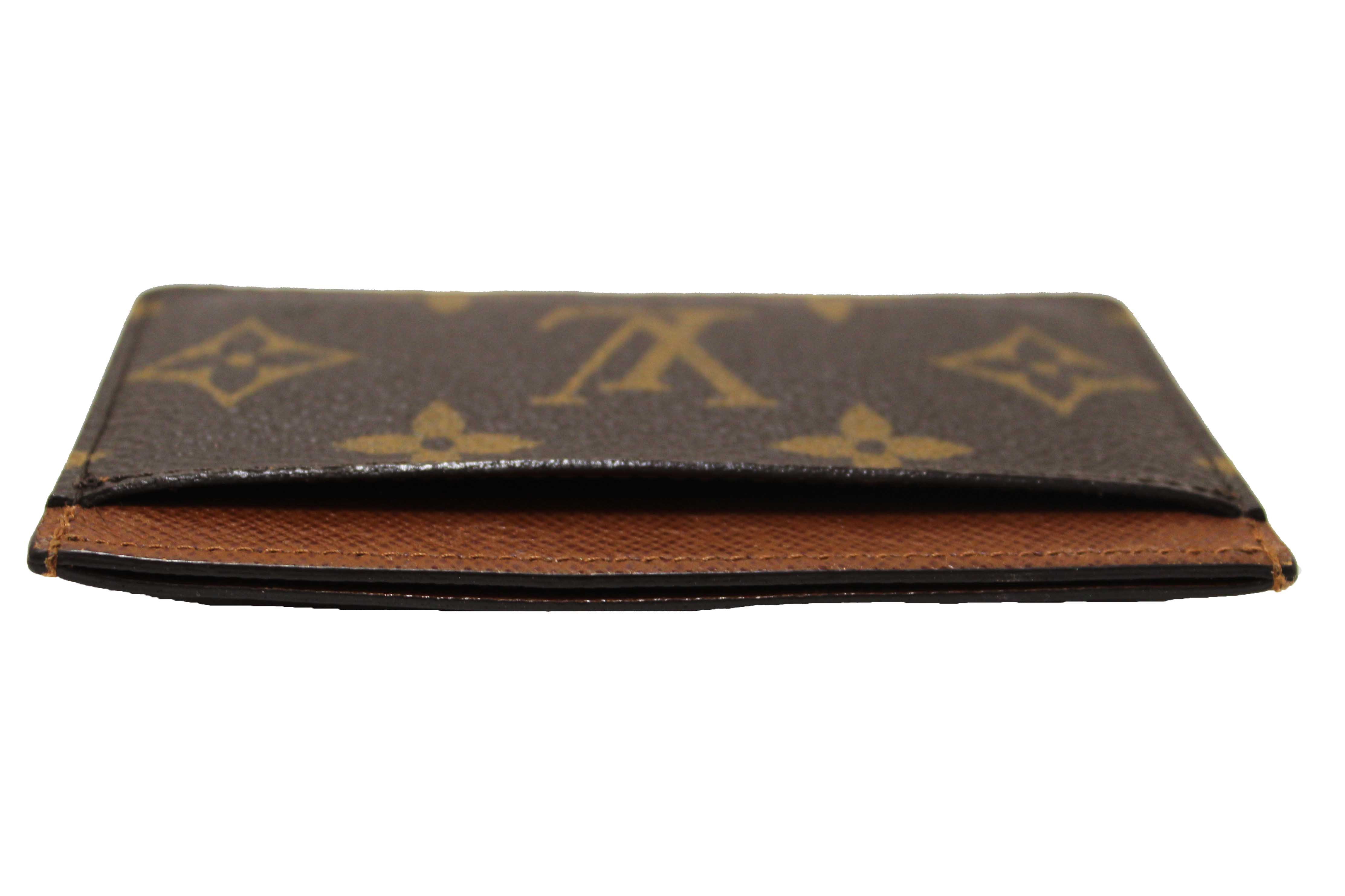 Authentic Louis Vuitton Classic Monogram Canvas Card Holder