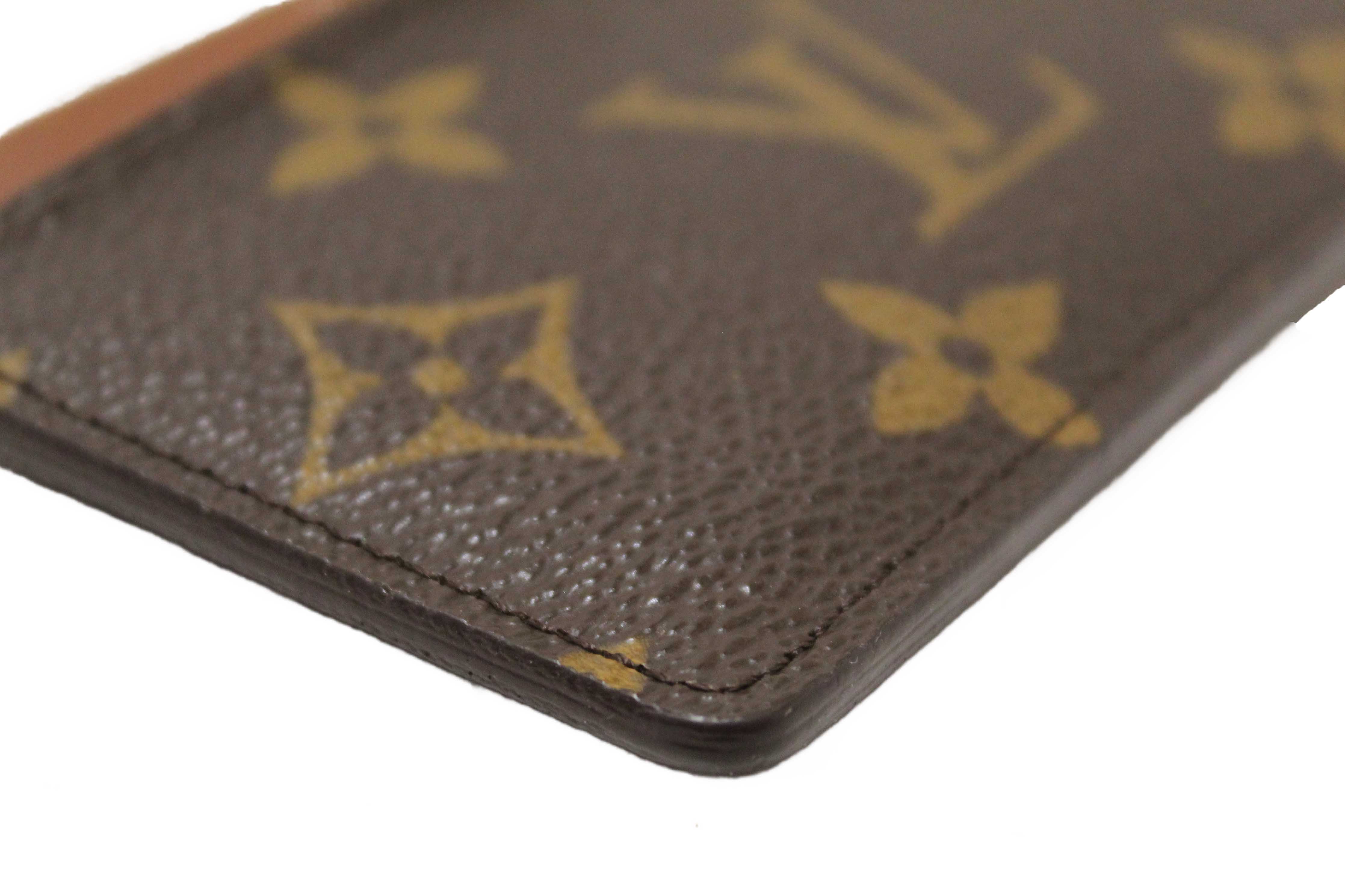 Authentic Louis Vuitton Classic Monogram Canvas Card Holder