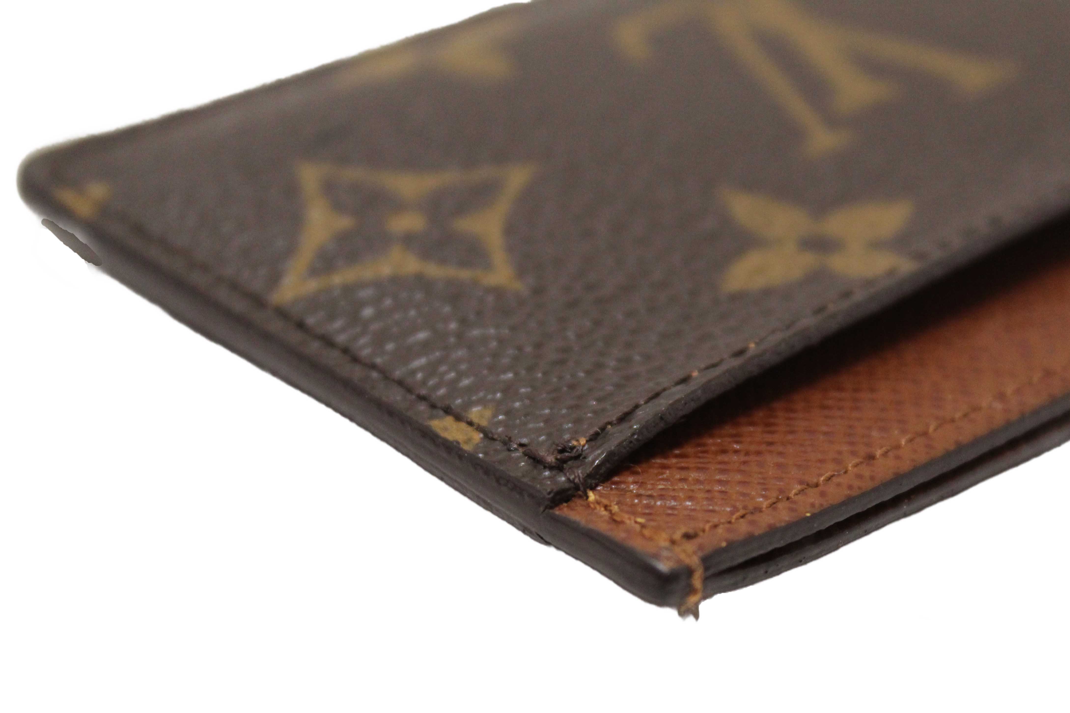 Authentic Louis Vuitton Classic Monogram Canvas Card Holder