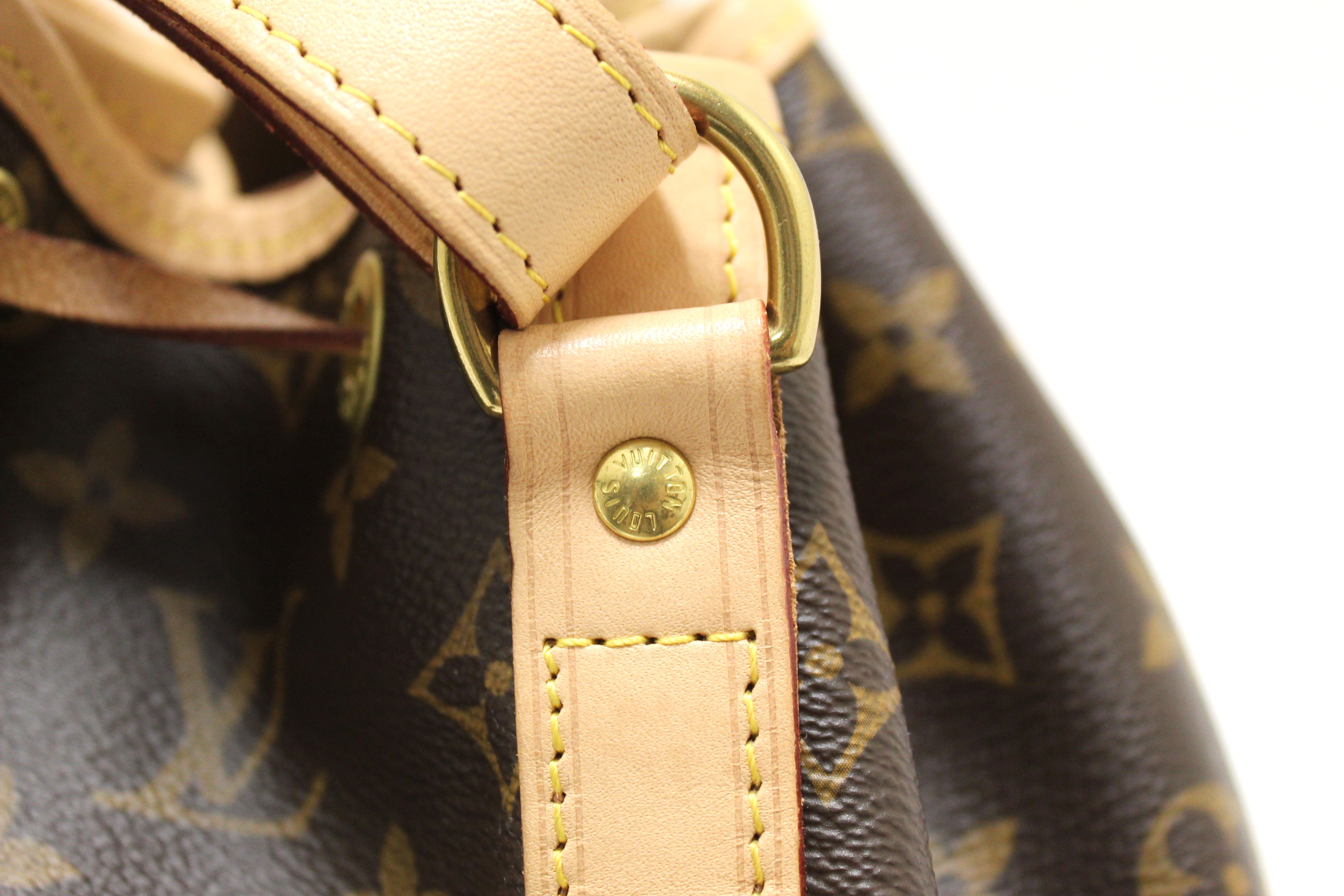 Authentic Louis Vuitton Classic Monogram Petit Noé Bucket Bag