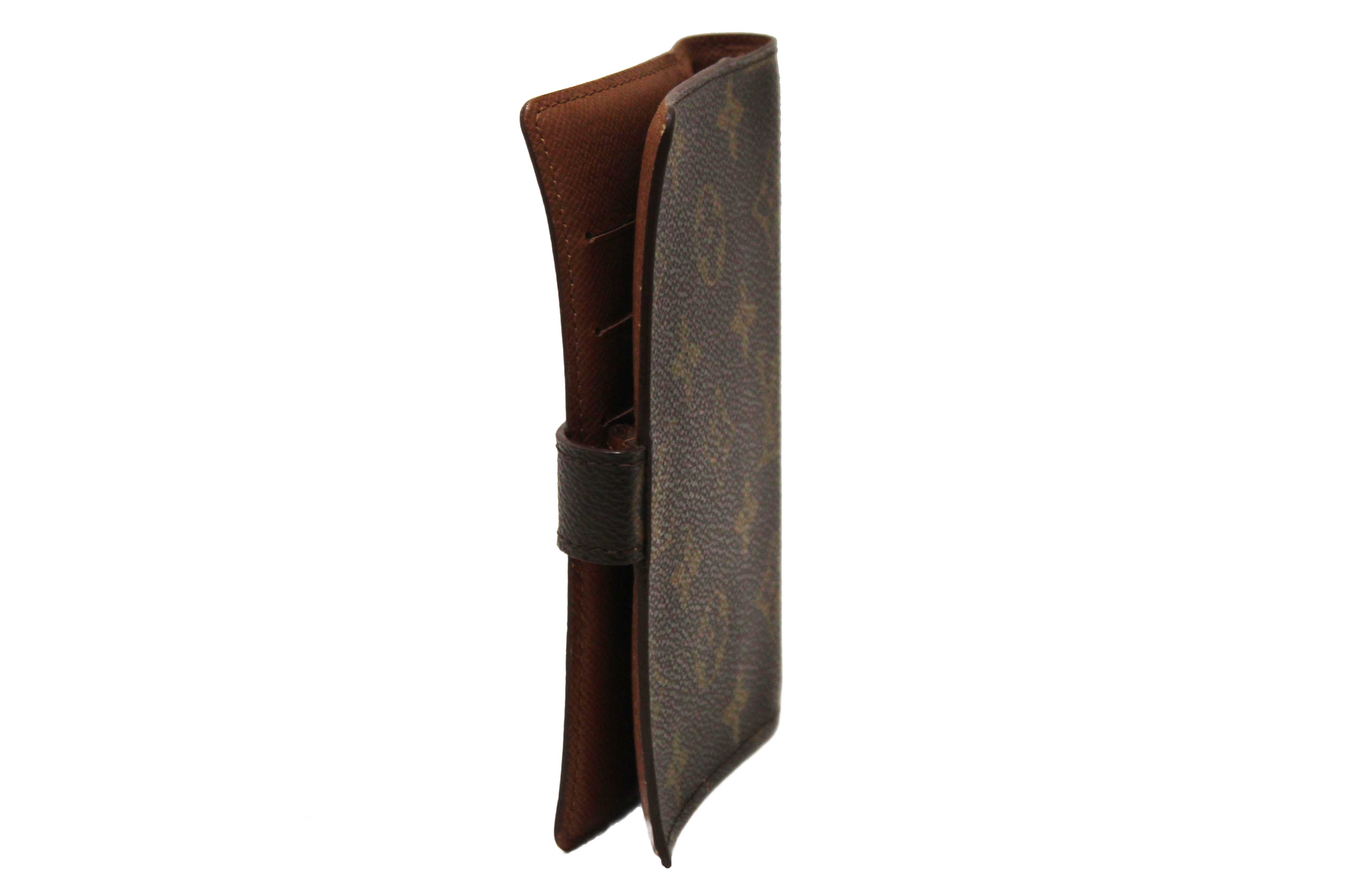 Authentic Louis Vuitton Monogram Canvas Medium Ring Agenda Cover