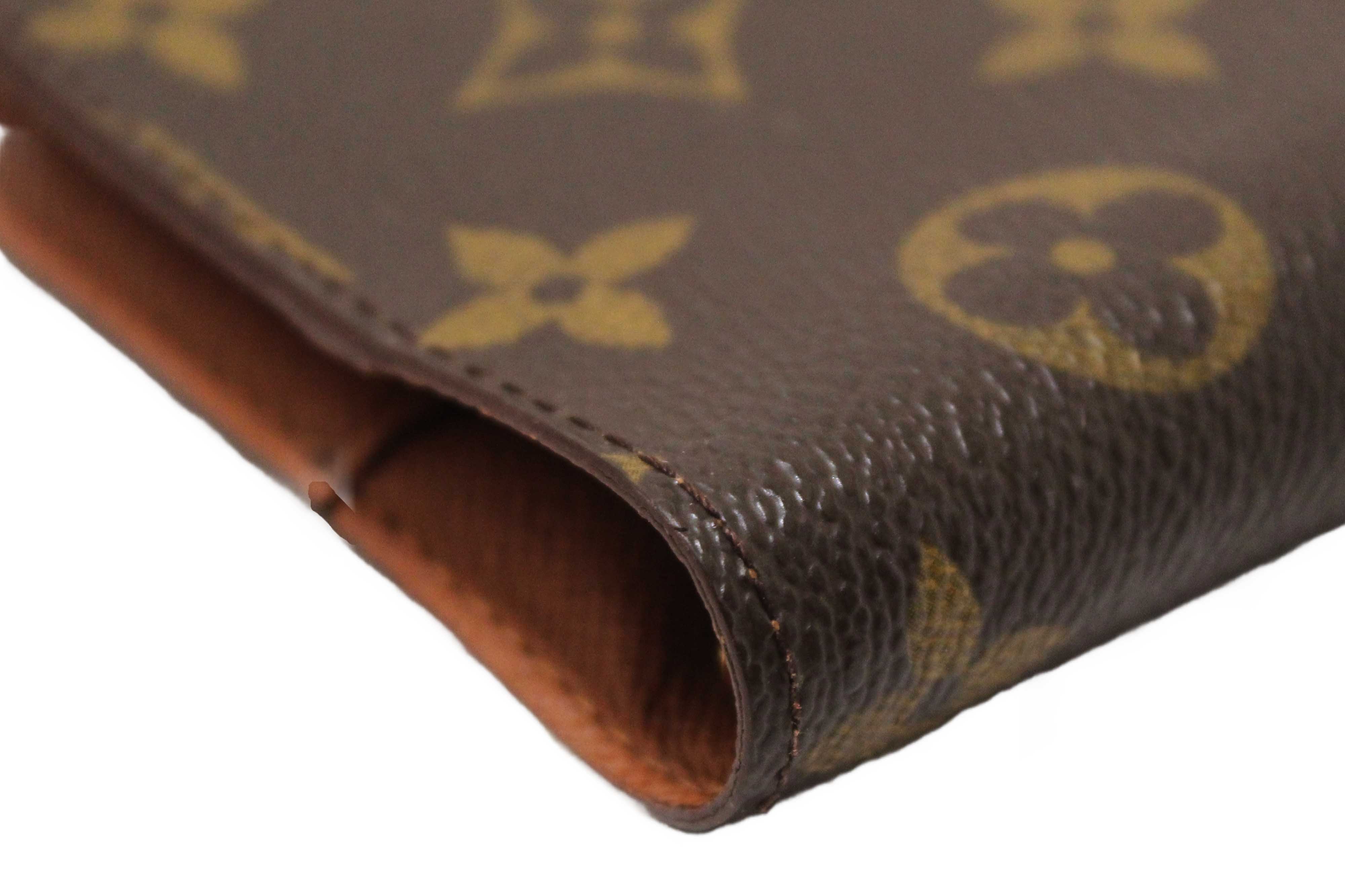 Authentic Louis Vuitton Monogram Canvas Medium Ring Agenda Cover
