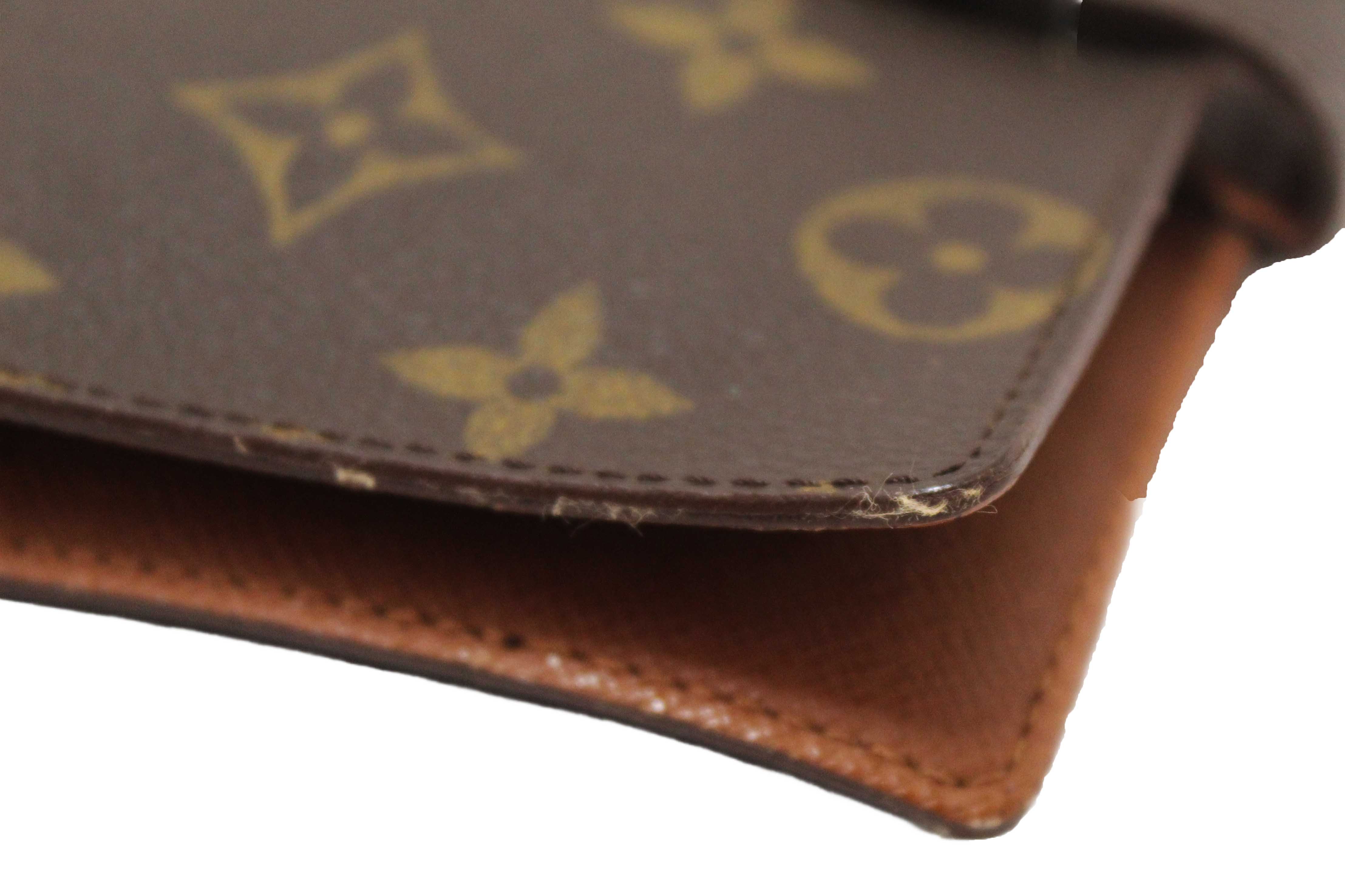 Authentic Louis Vuitton Monogram Canvas Medium Ring Agenda Cover