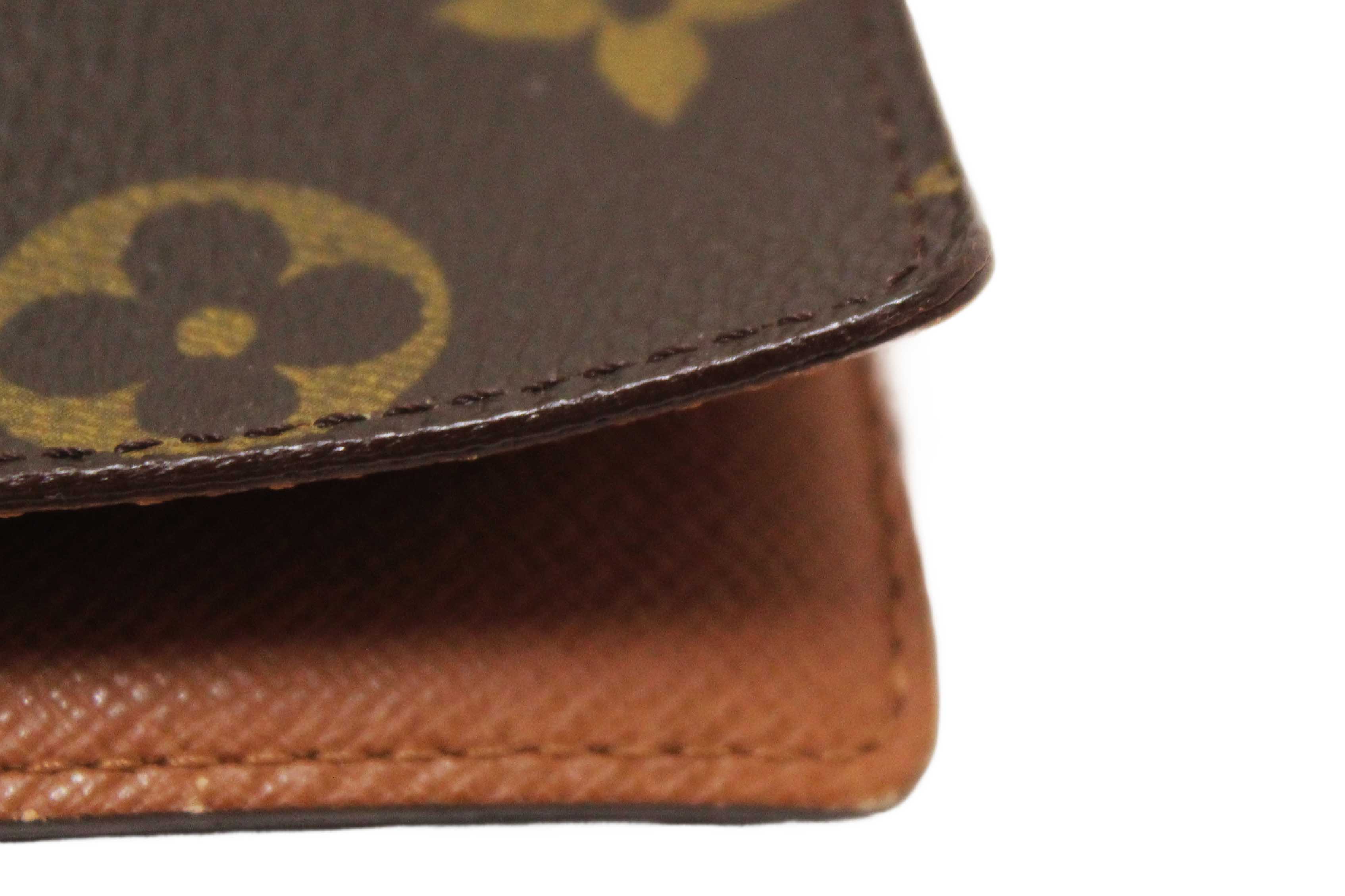 Authentic Louis Vuitton Monogram Canvas Medium Ring Agenda Cover