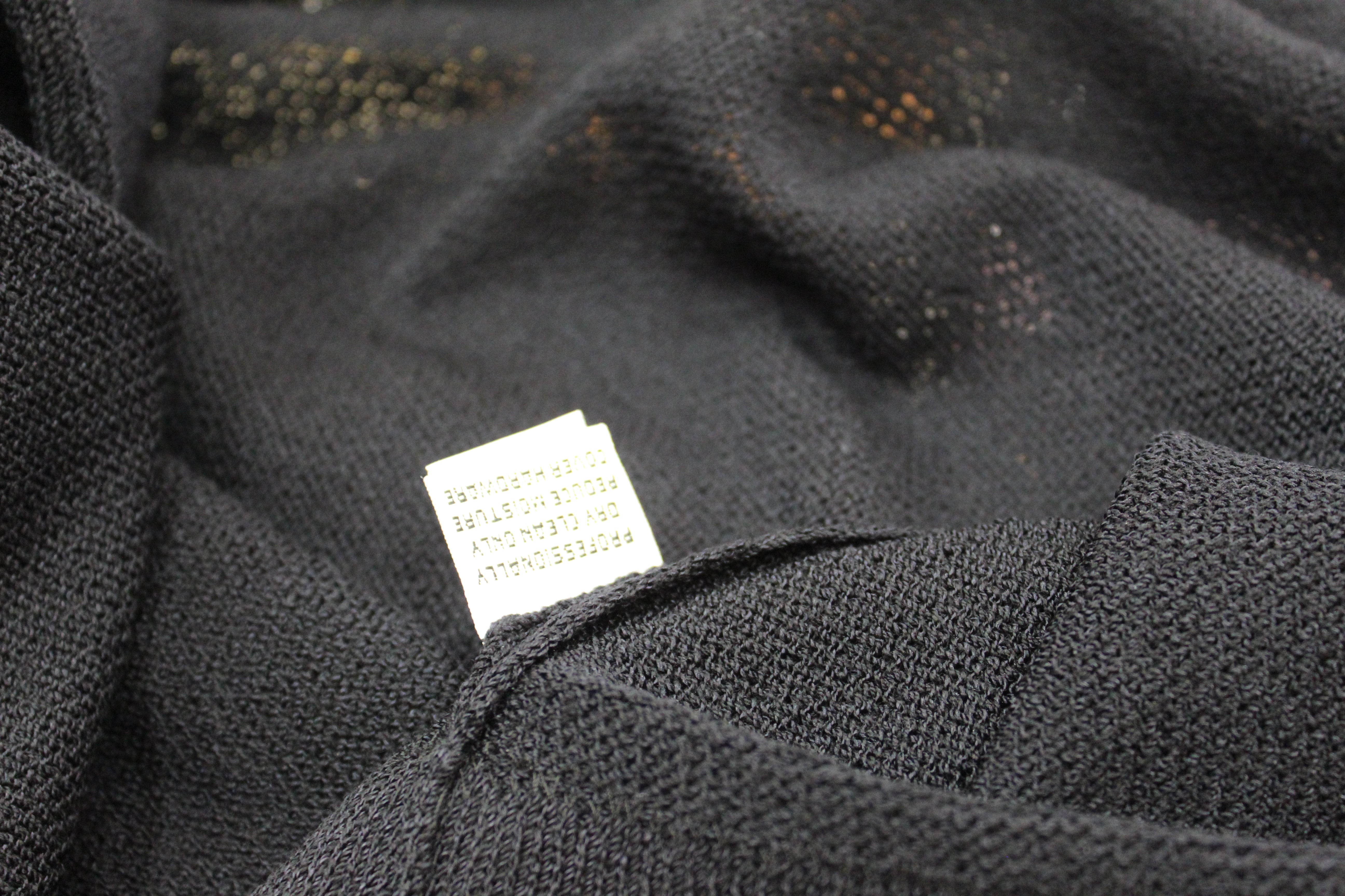 Authentic St John Black Wrap-Around Knit Dress Size Size 2