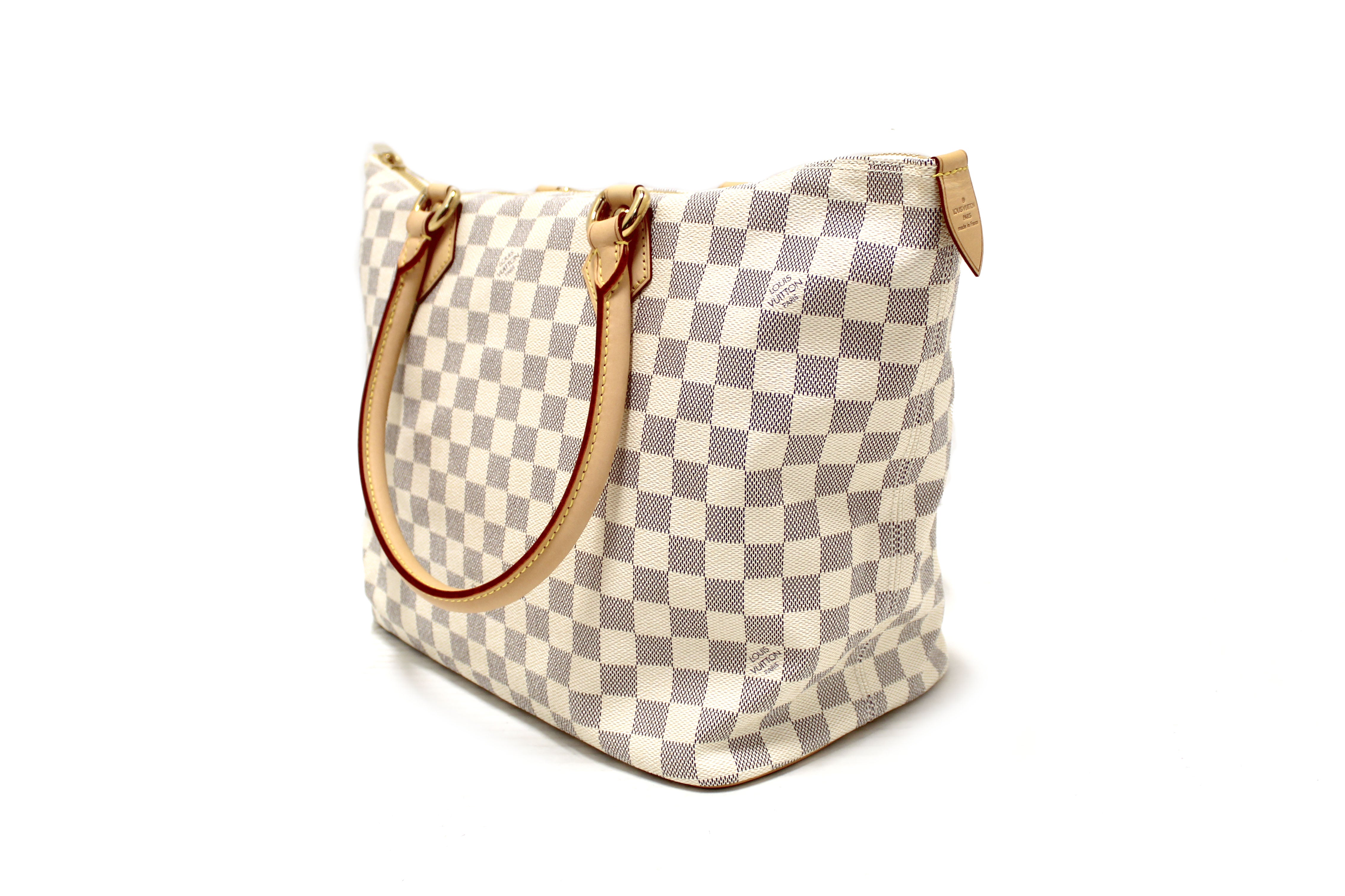 LOUIS VUITTON SALEYA MM DAMIER AZURE, What Fits In My Bag, Review