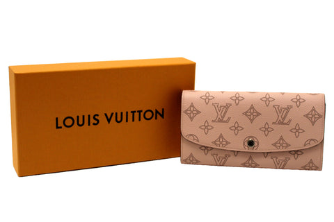 Authentic NEW Louis Vuitton Magnolia Mahina Calf Leather Iris Wallet